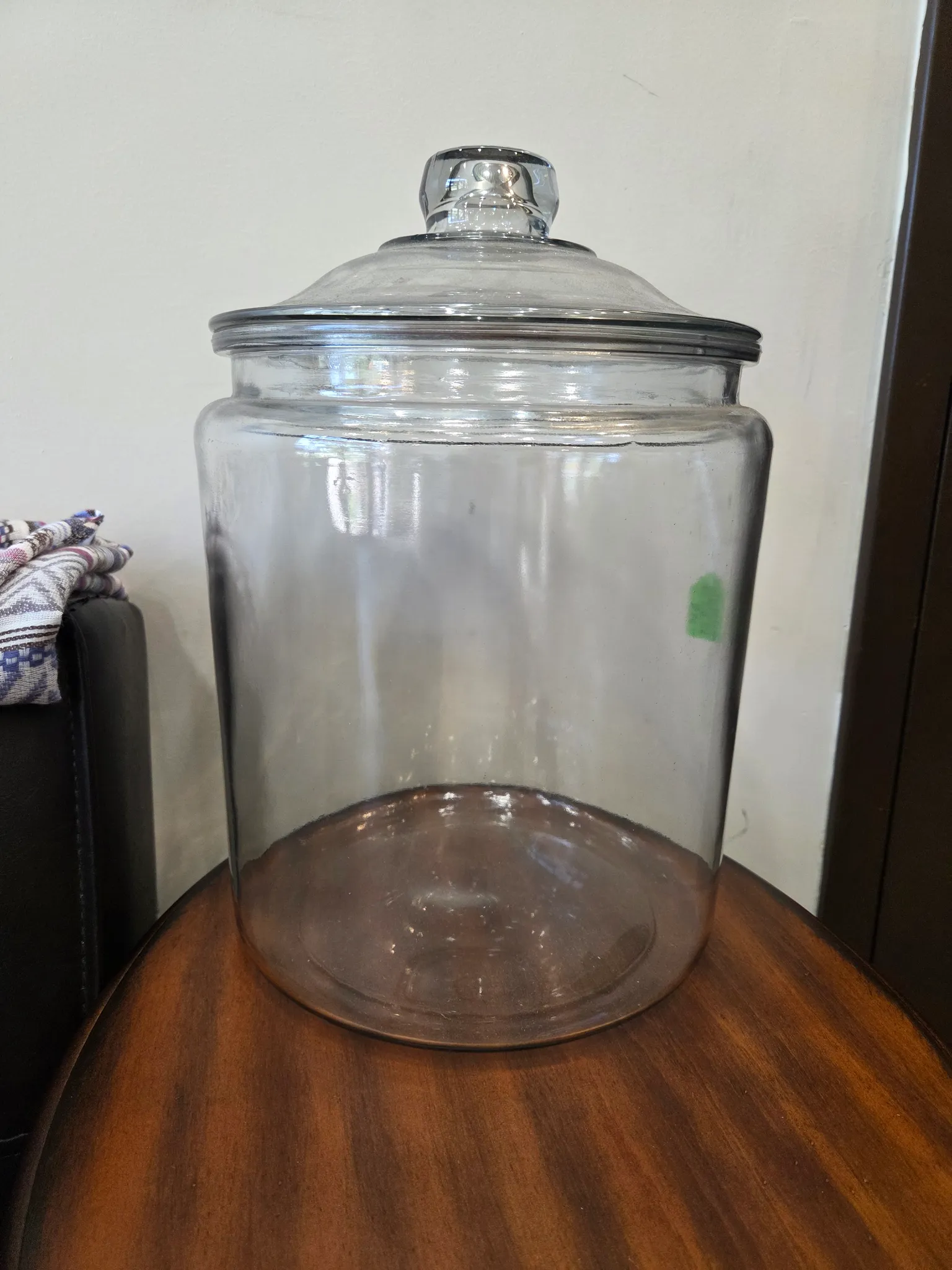XL glass jar with lid photo 1
