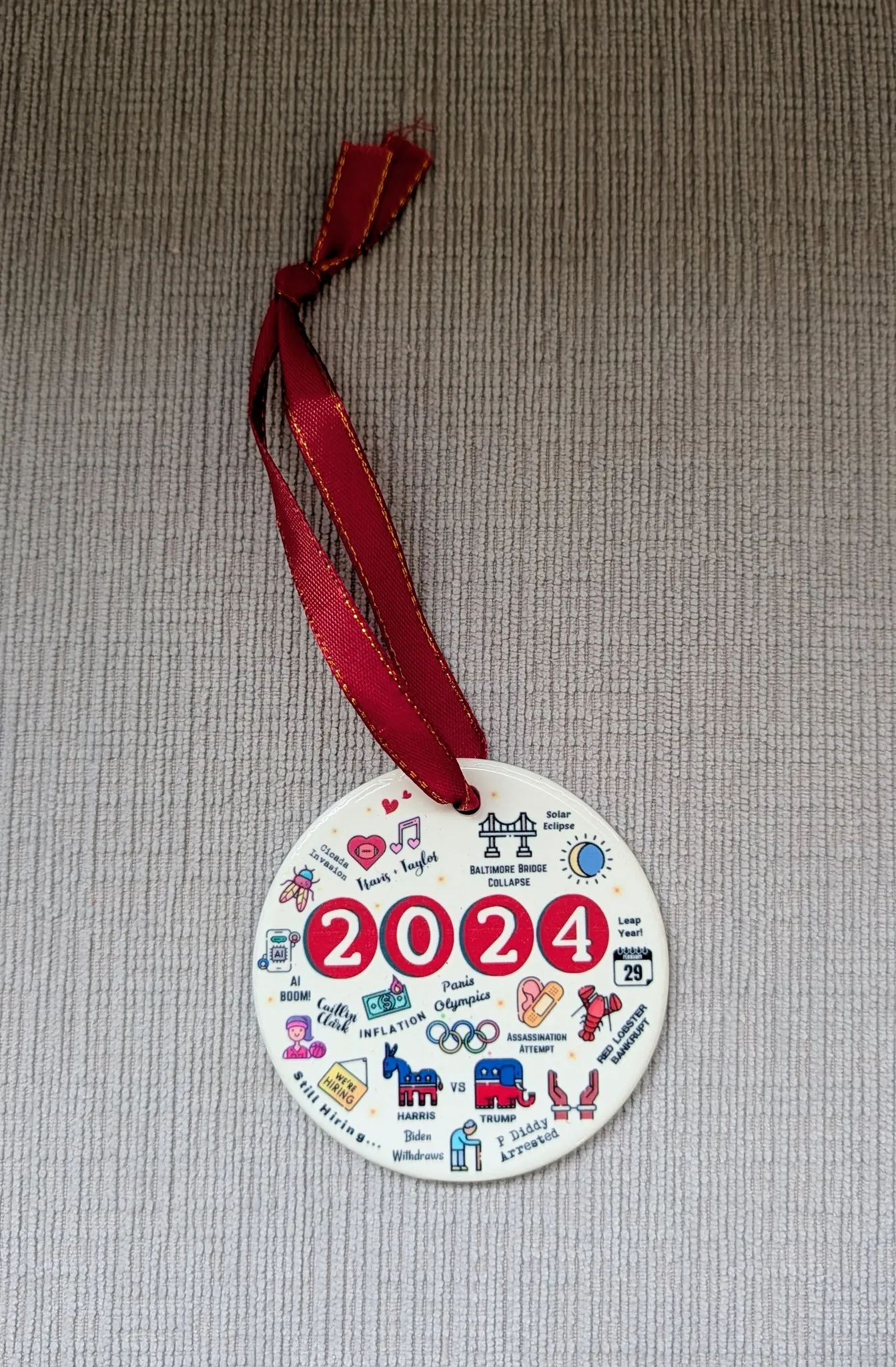 Brand New 2024 Commemorative Ornament photo 1