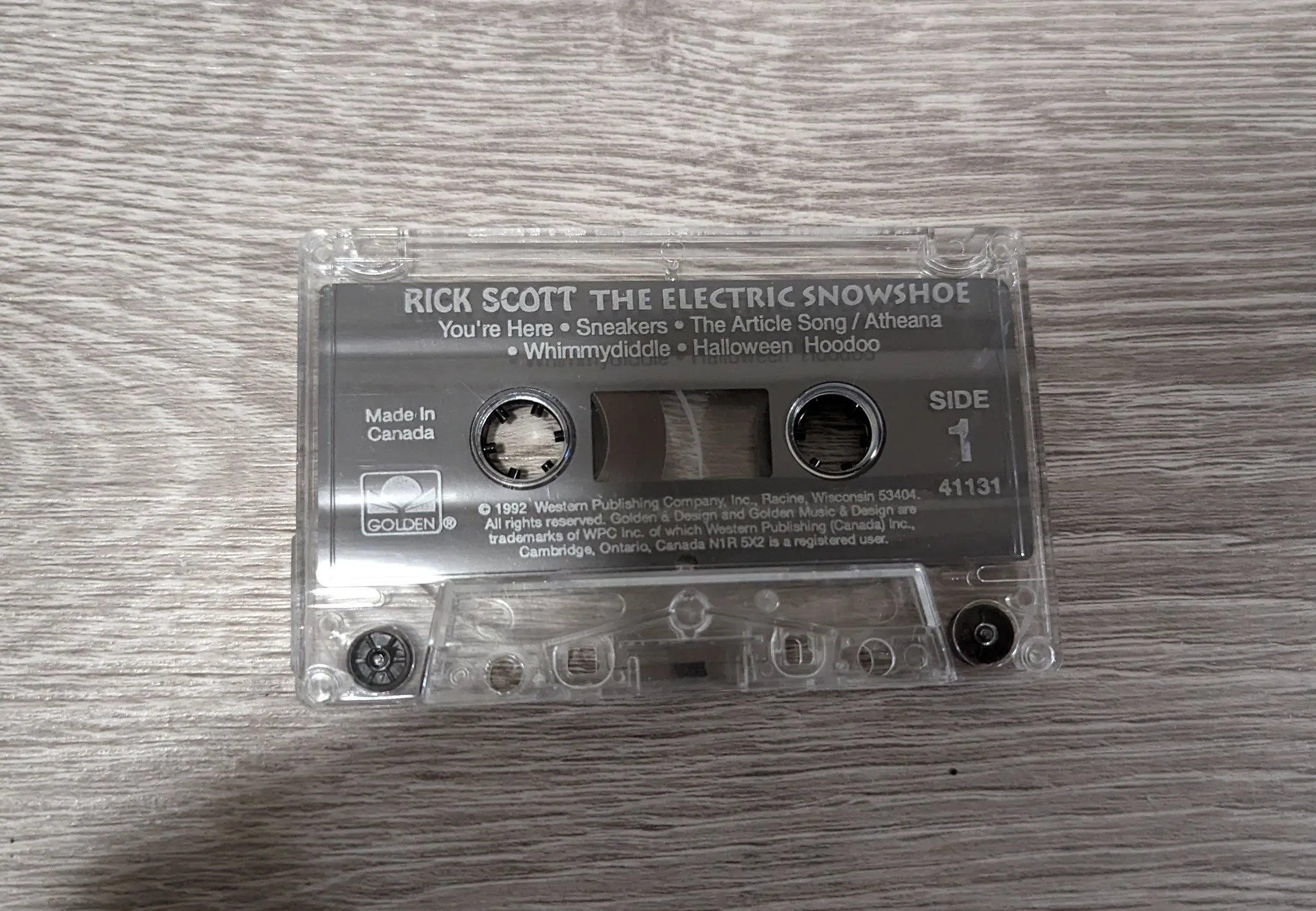 Rick Scott The Electric Snowshoe Music's Cassette Tape  photo 1