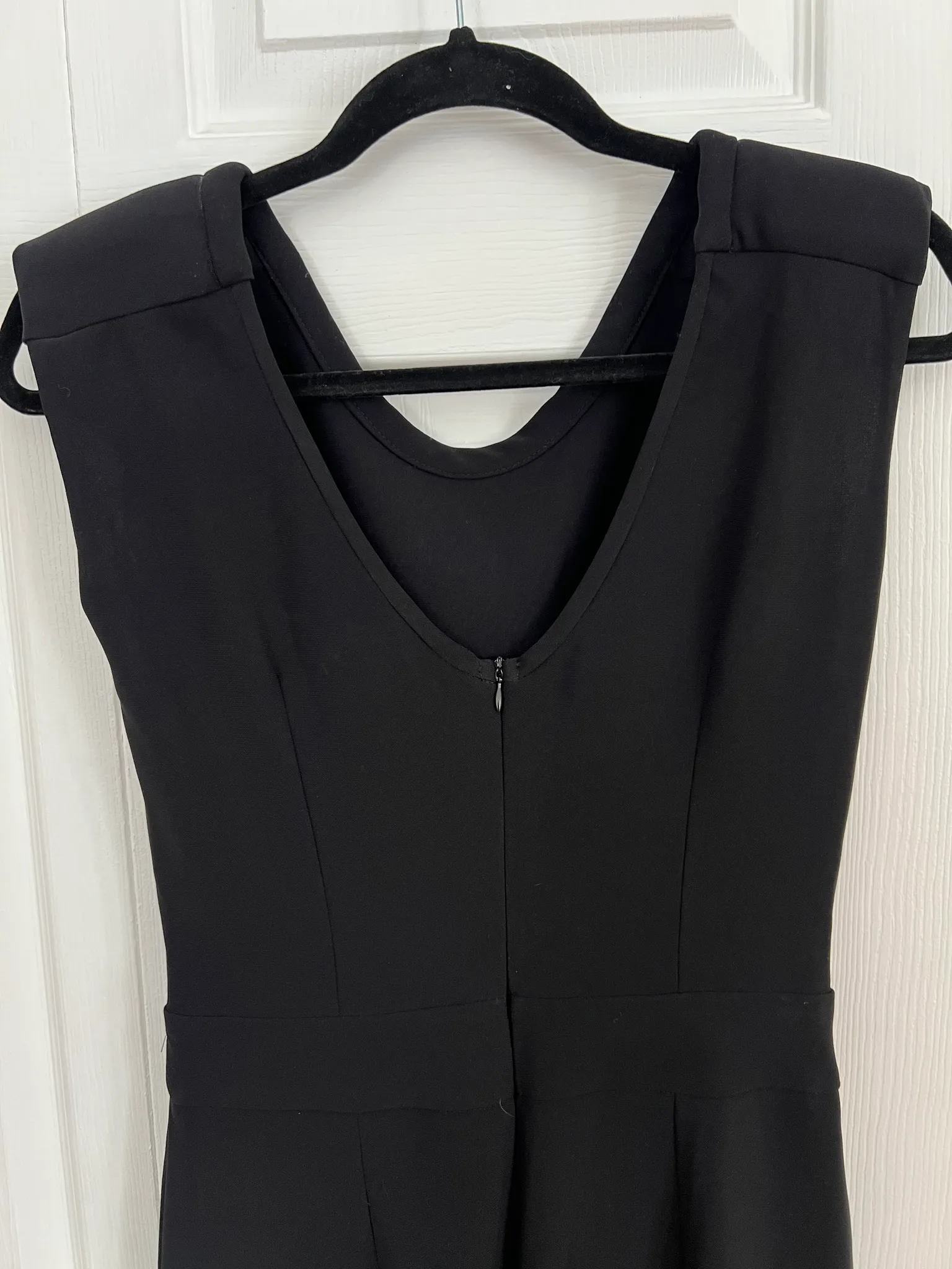 Mango Black Jumpsuit, Padded Shoulders, XS/ Size 2 photo 1