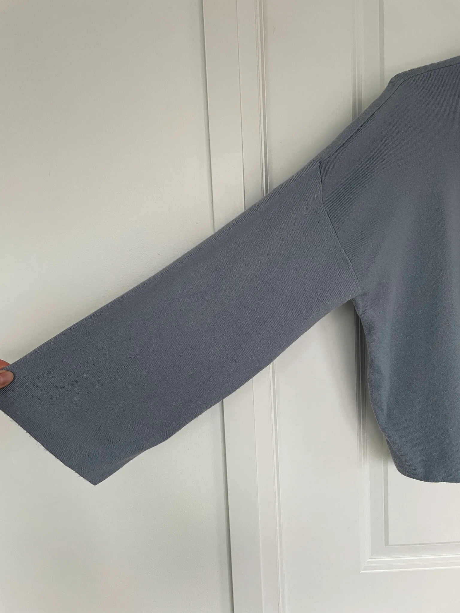 Soft Light Blue Cropped Turtleneck photo 1