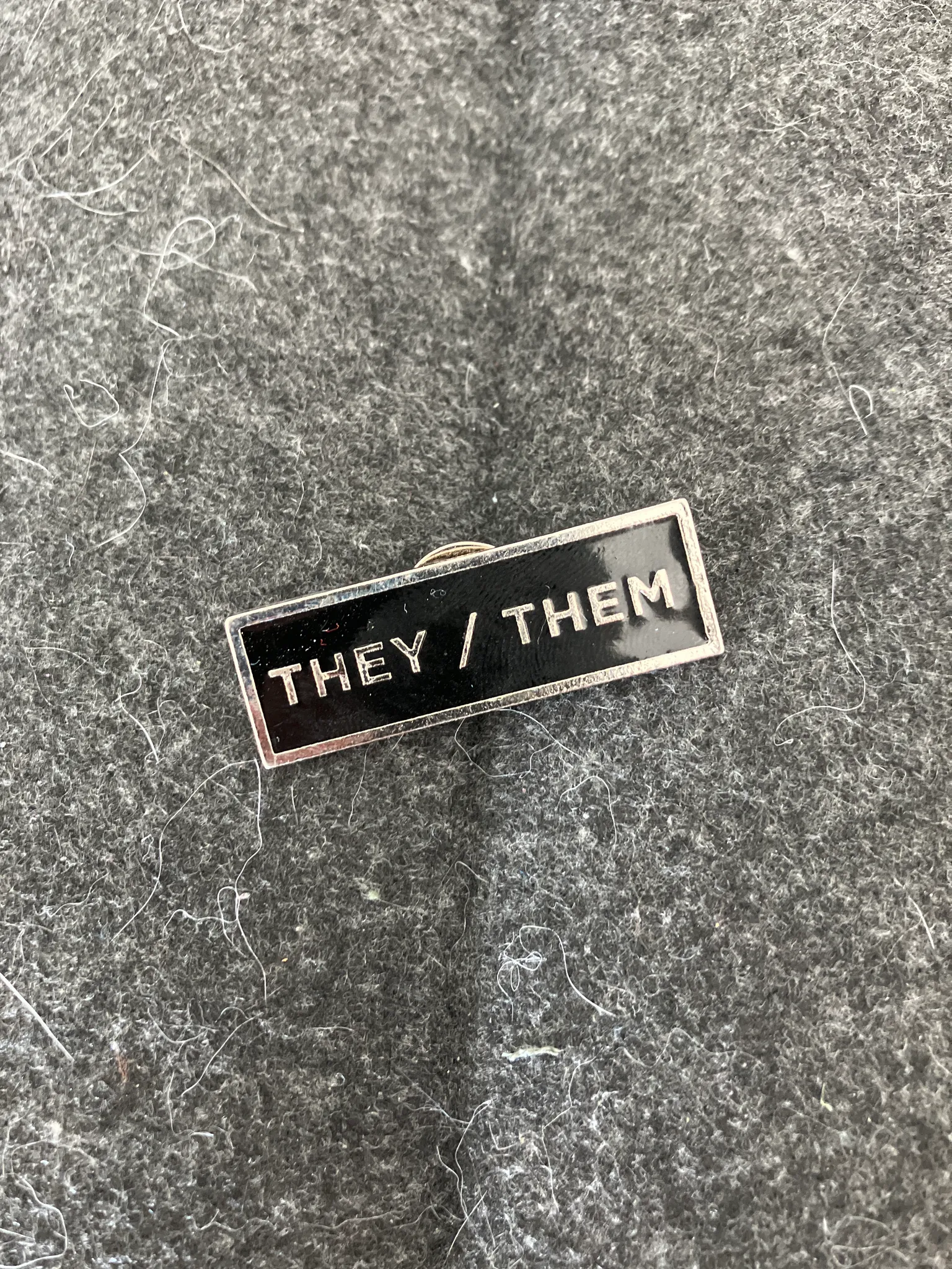 They/Them Pronoun Pin photo 1