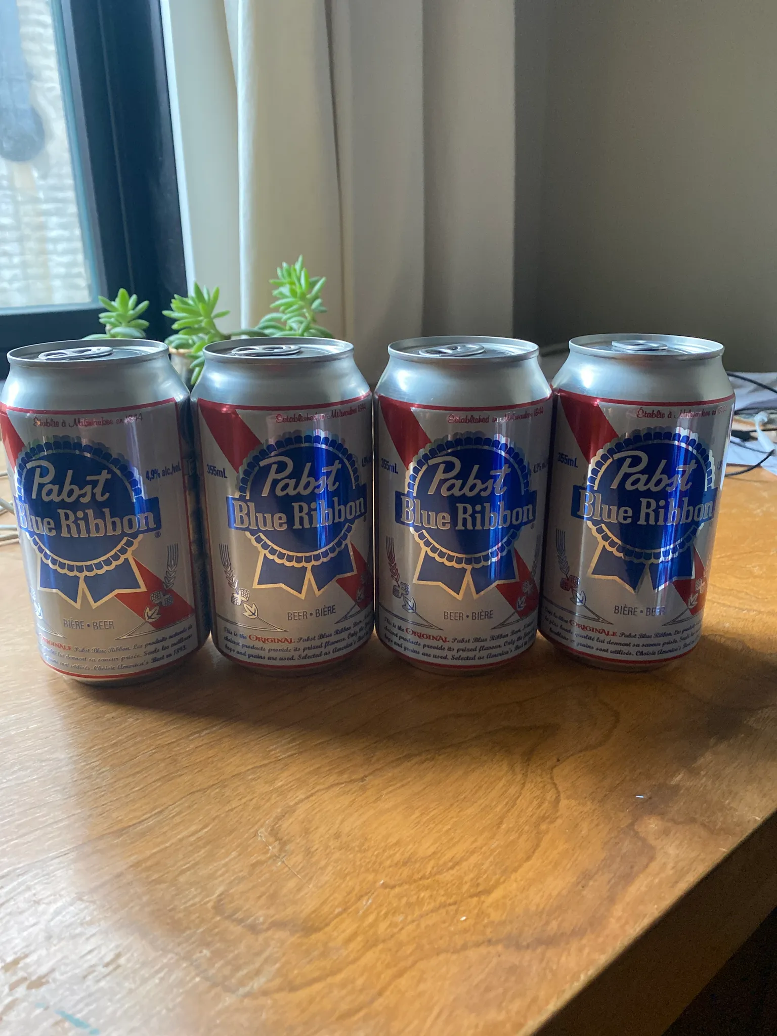 6 cans of PBR photo 1