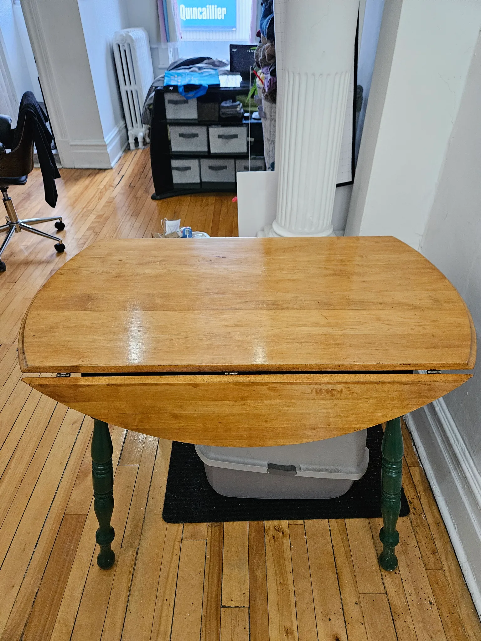 Sturdy Solid Wood Kitchen Table photo 1