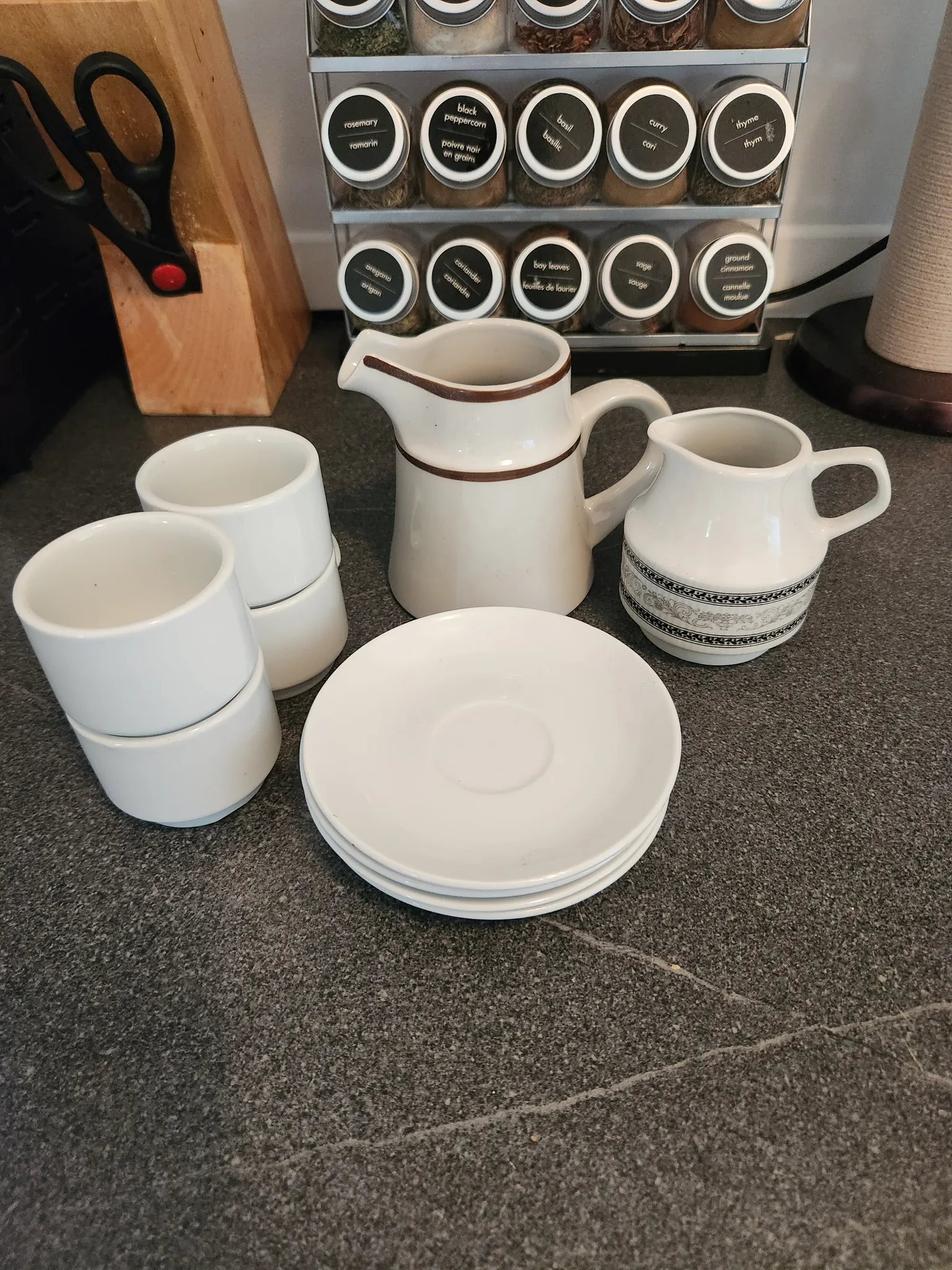 Espresso cups and plates  photo 1