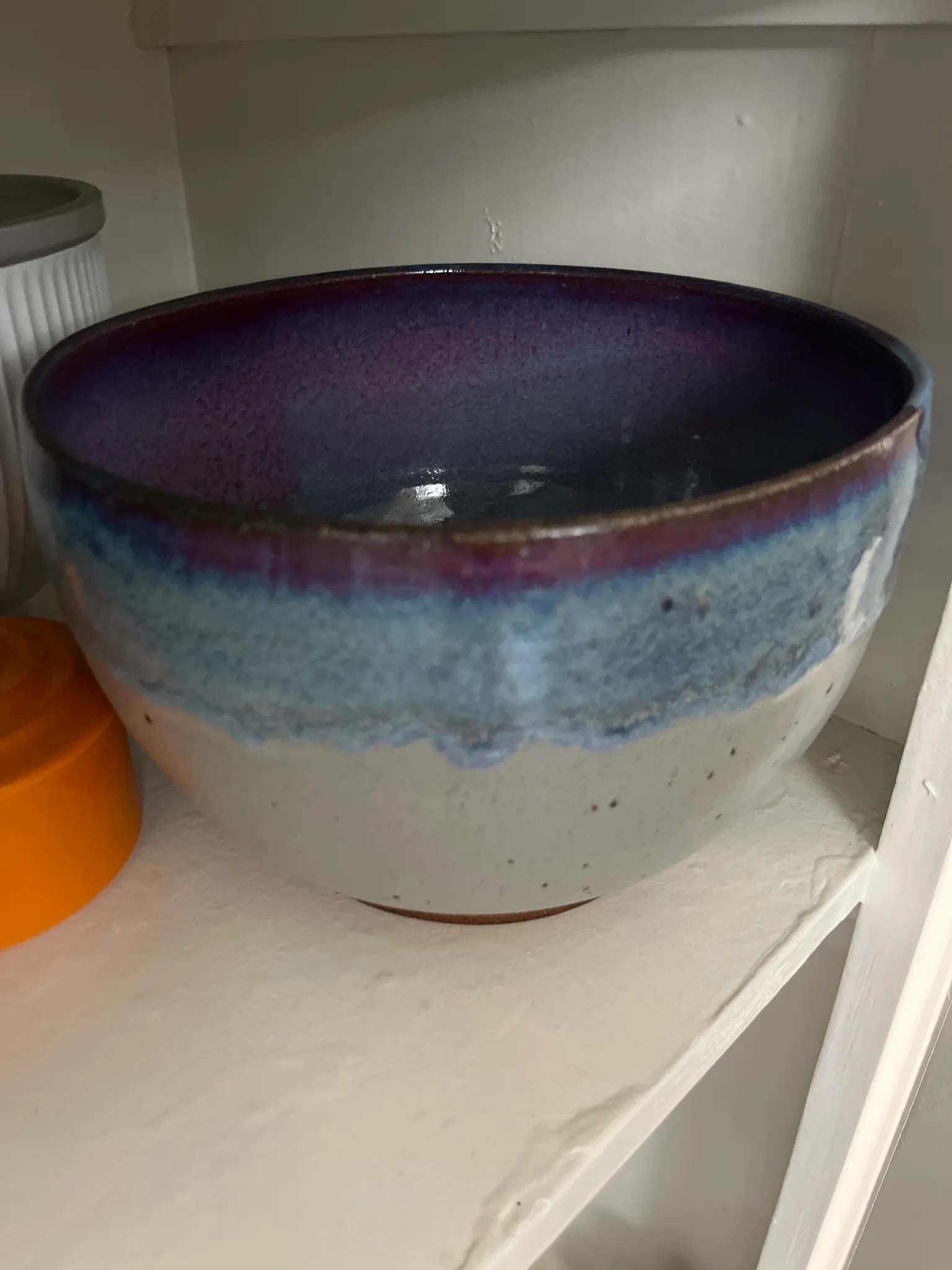 Handmade ceramic mixing bowl photo 1