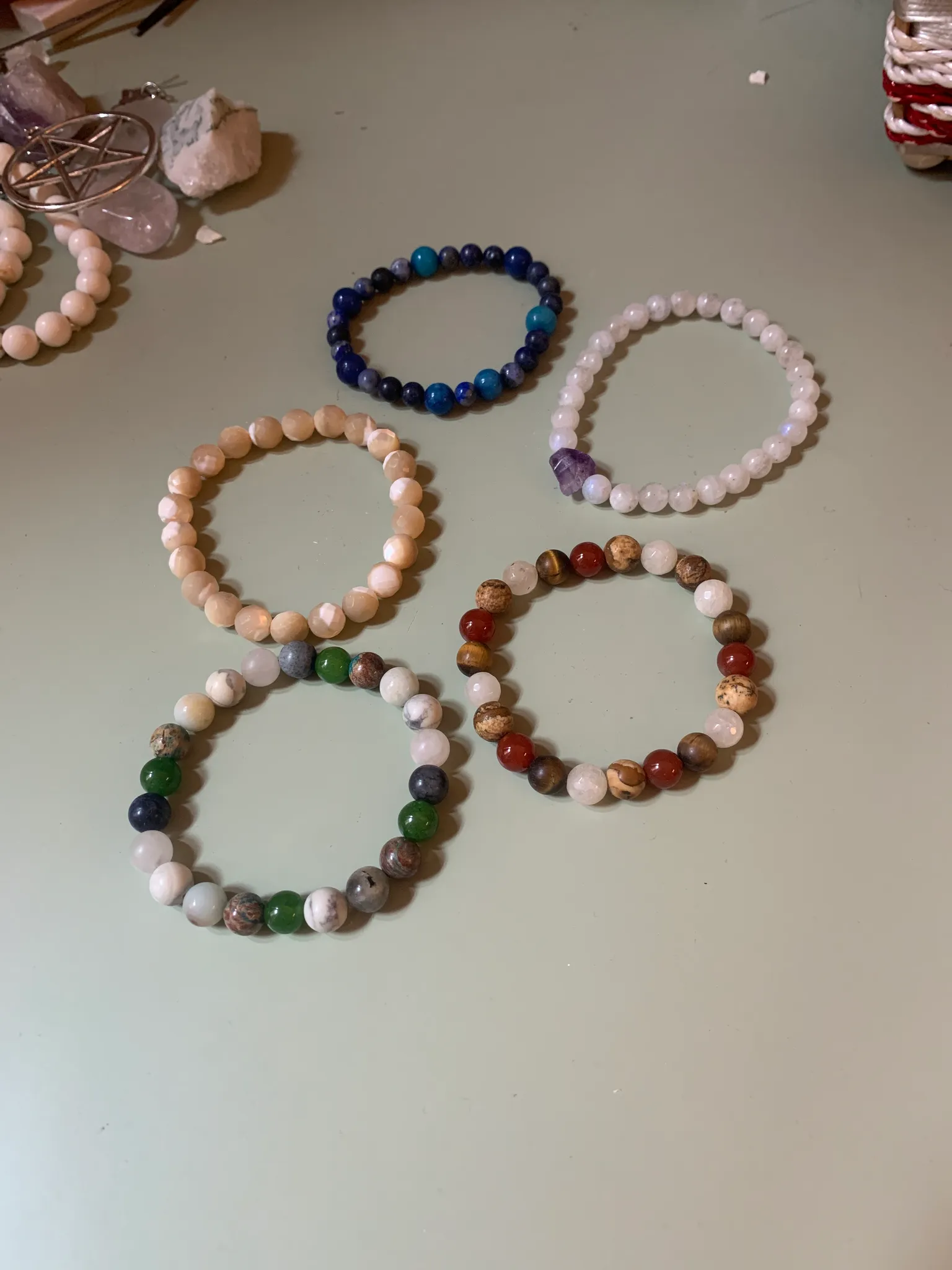 Handmade Crystal/gemstone bracelets  photo 1