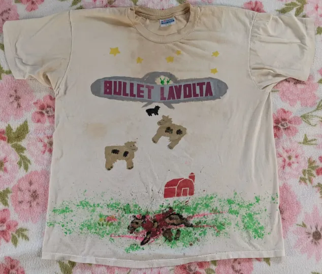vintage punk T-shirt: BULLET LAVOLTA Hanes XL photo 1