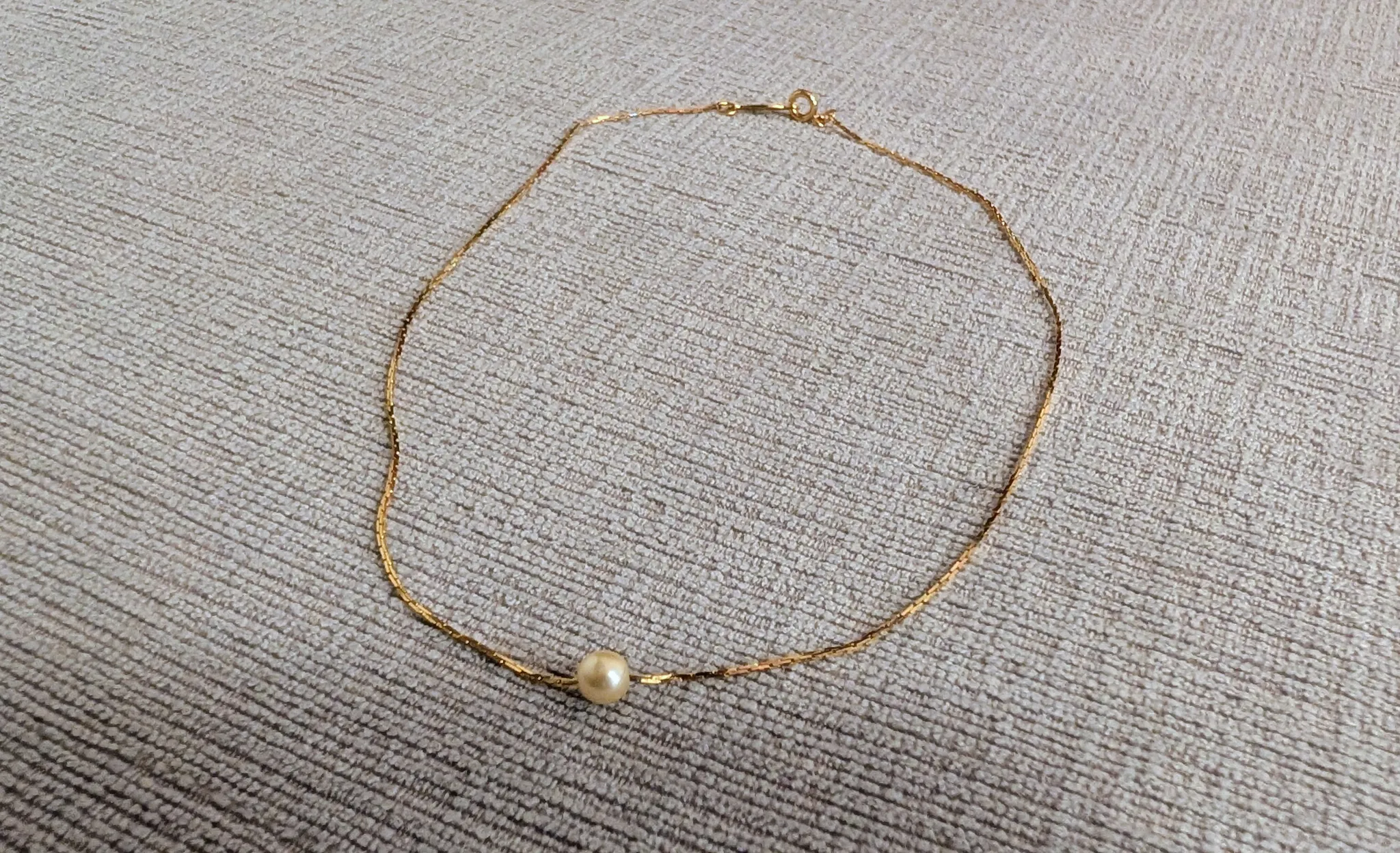 Napier Gold-Tone Faux Pearl Pendant Necklace photo 1