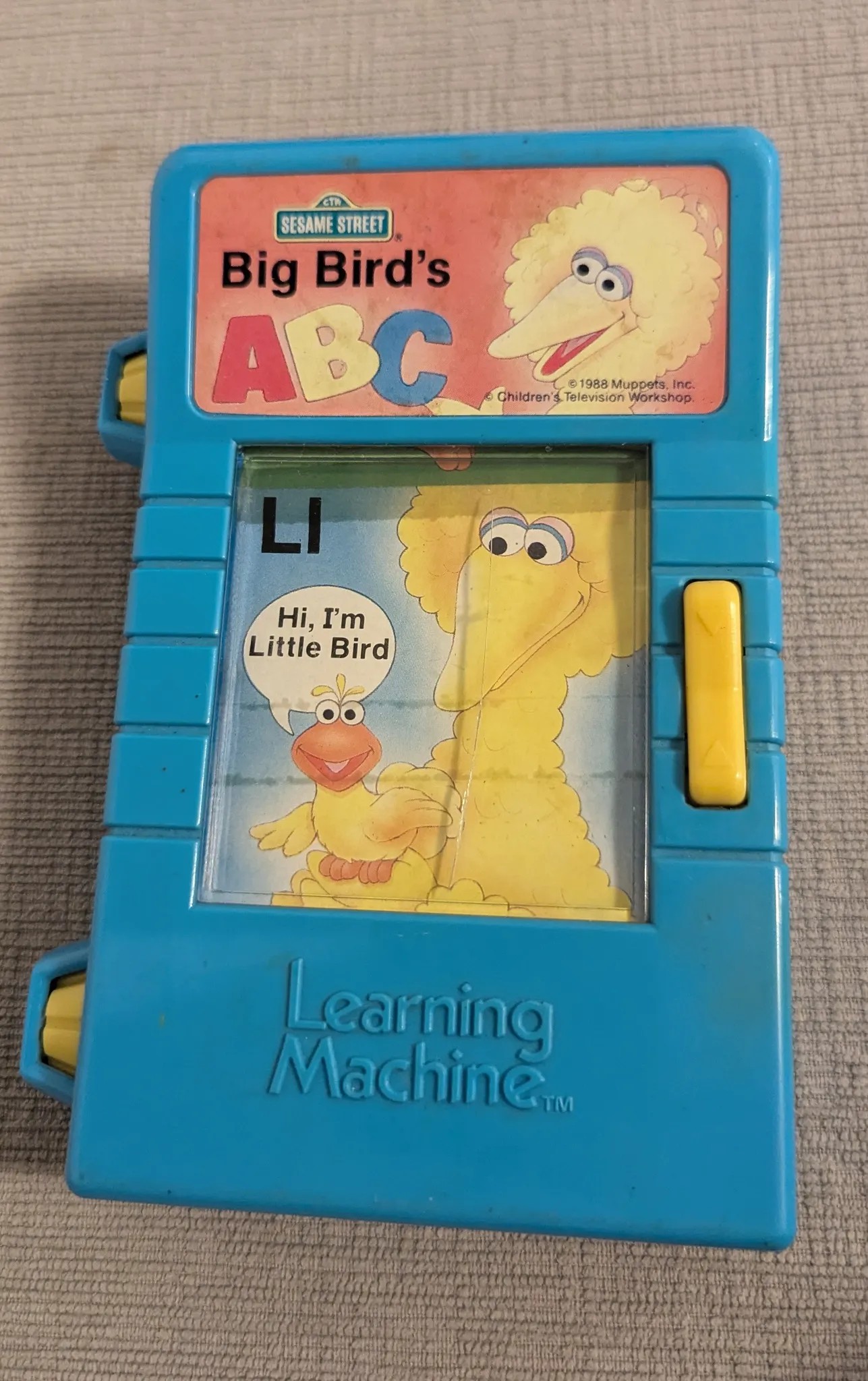 Vintage Sesame Street Big Bird's ABC Learning Machine photo 1