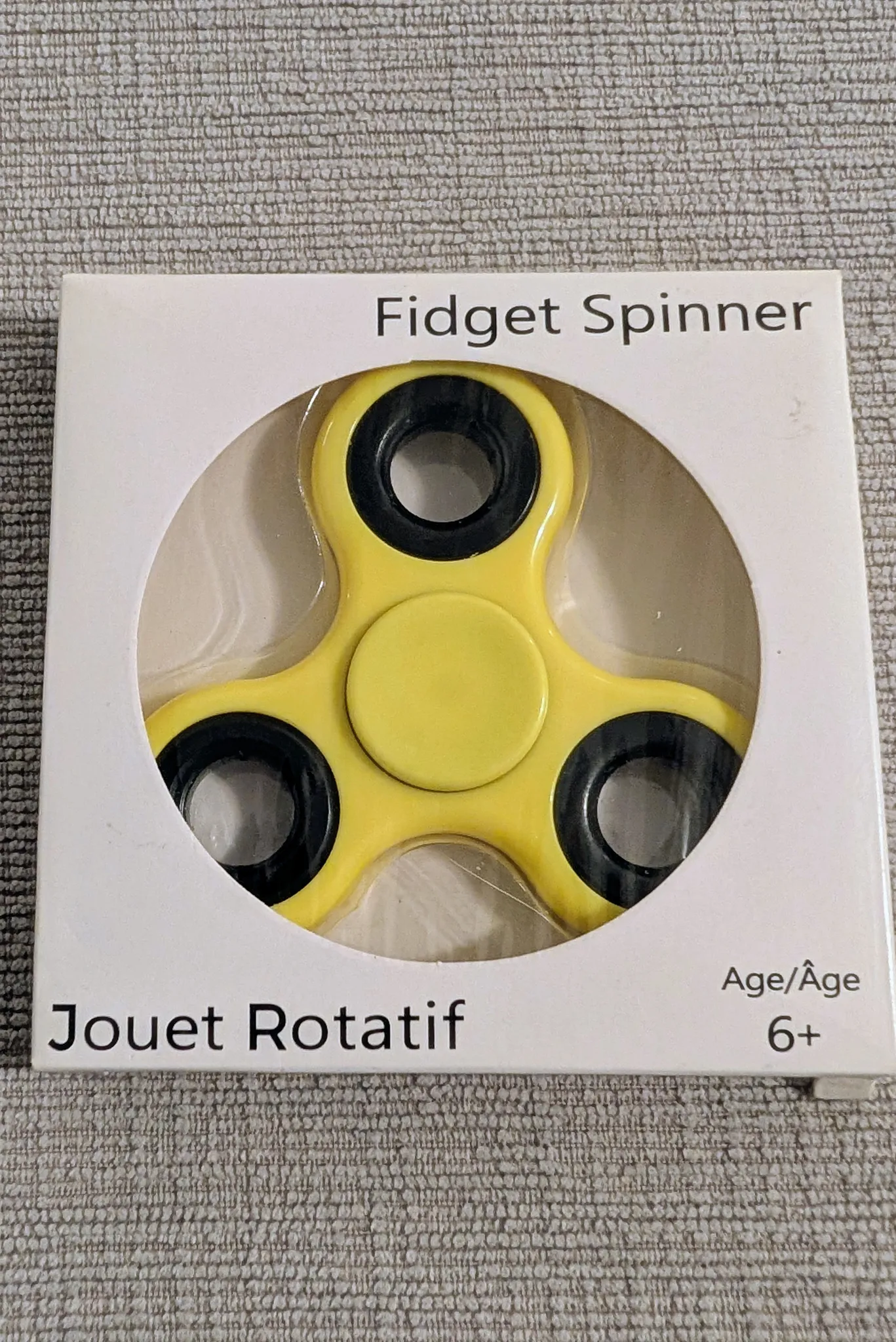Brand New in Box Yellow Fidget Spinner photo 1