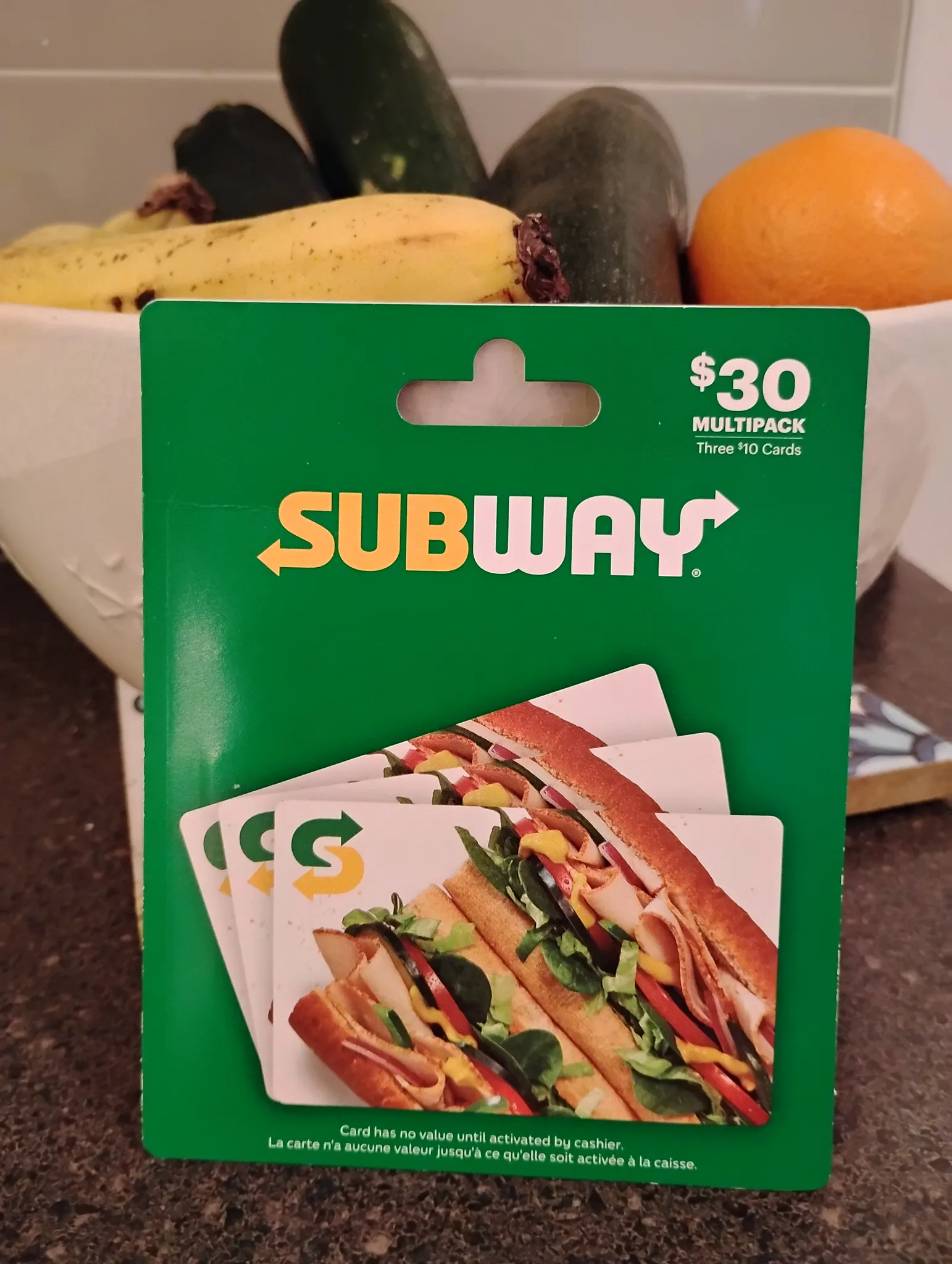 Multi Pack Subway Gift Cards Sealed in Packaging photo 1