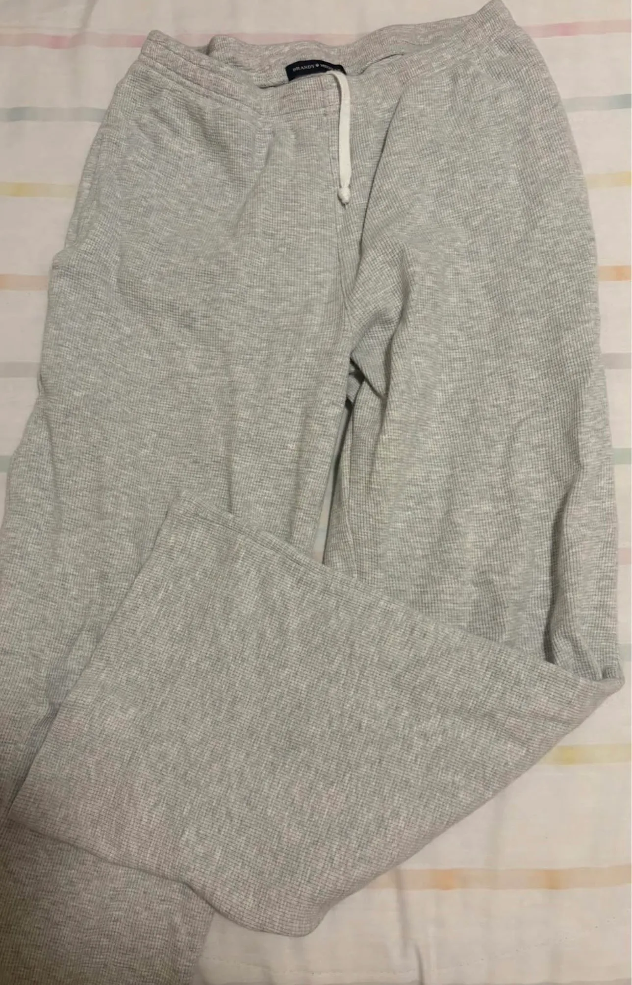 Brandy Melville waffle-knit sweatpants  photo 1