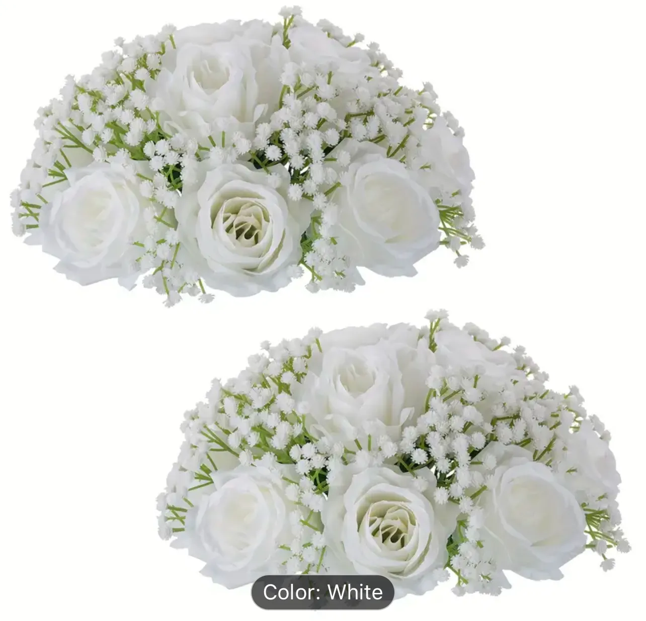 2 Artificial Rose And 'S Breath Bouquets, photo 1