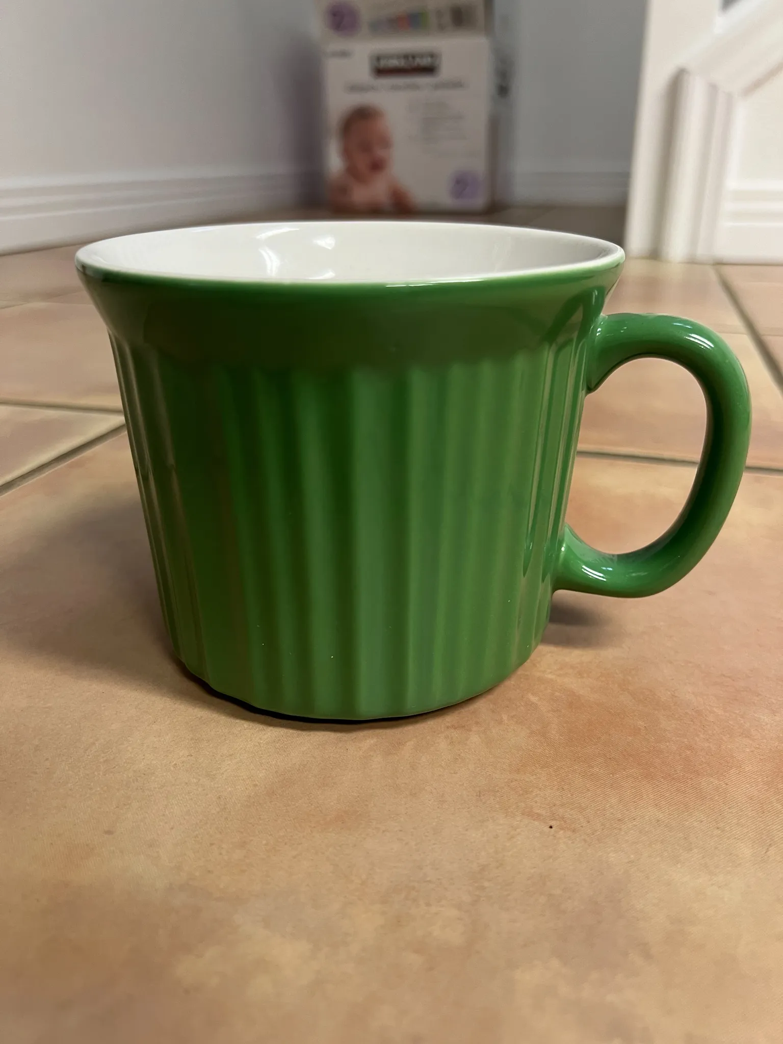 Green Corning Ware Mug, 20oz, Microwave and Oven Safe photo 1