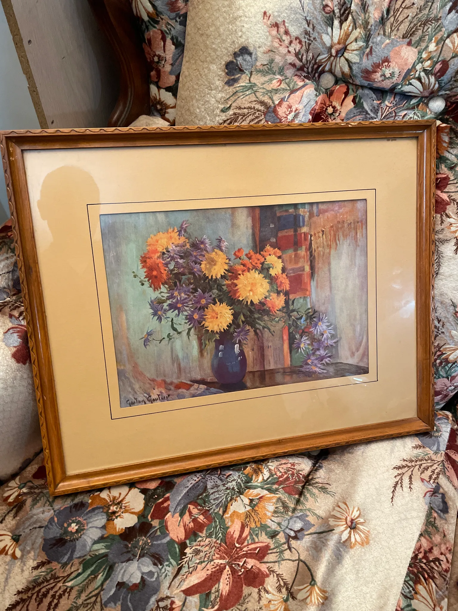 Vintage print in frame photo 1