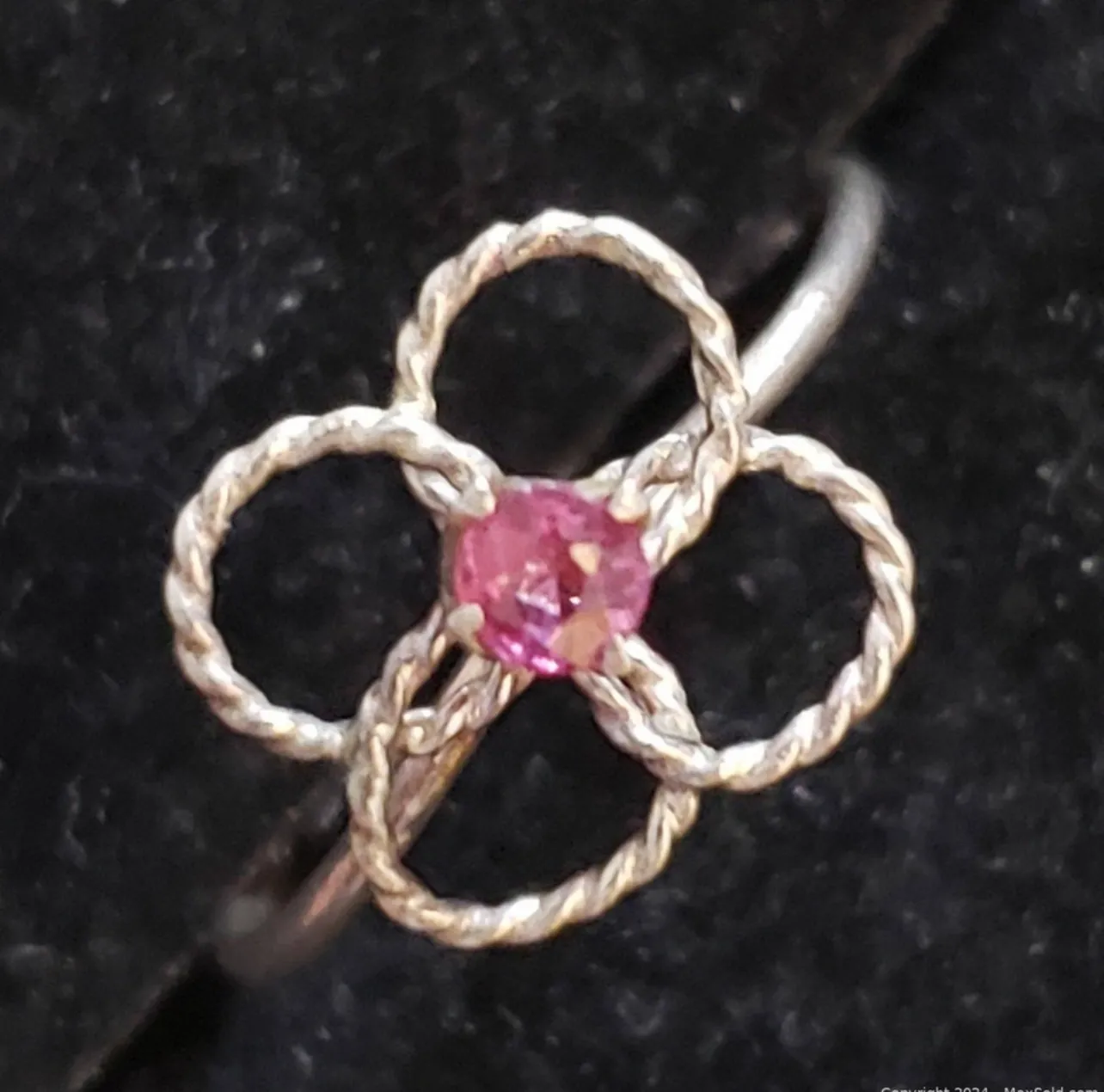 Delicate Sterling Silver rings with Real Rubies photo 1