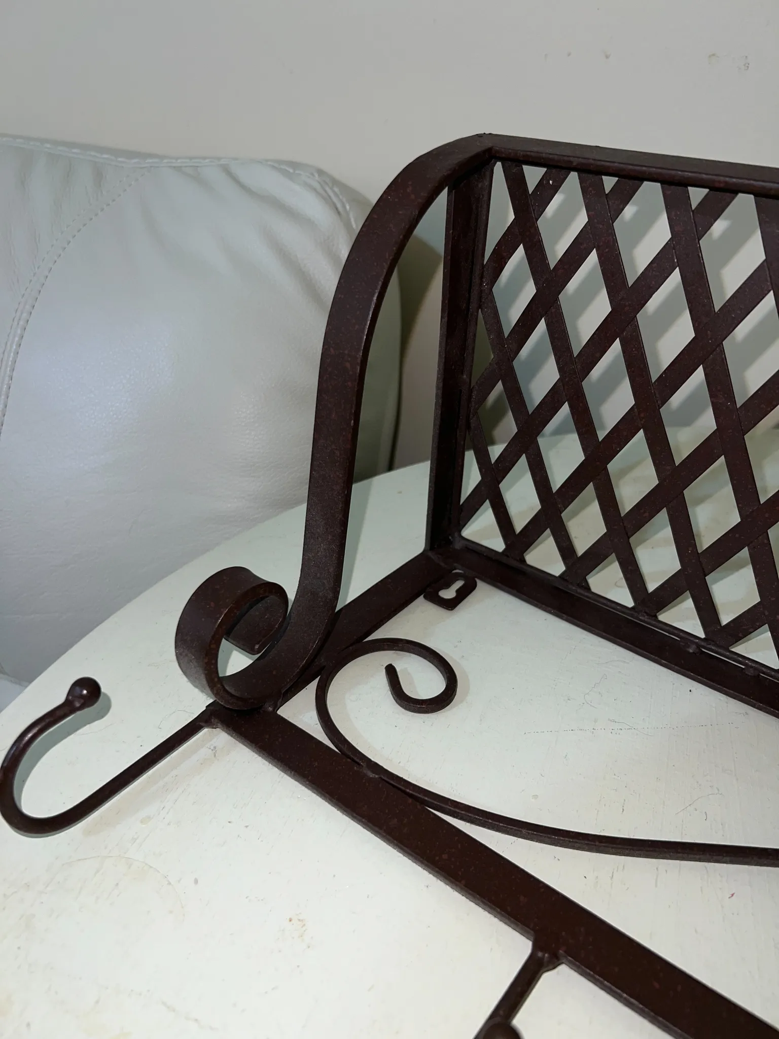 Bronz metal coat hanger/rack/shelf photo 1