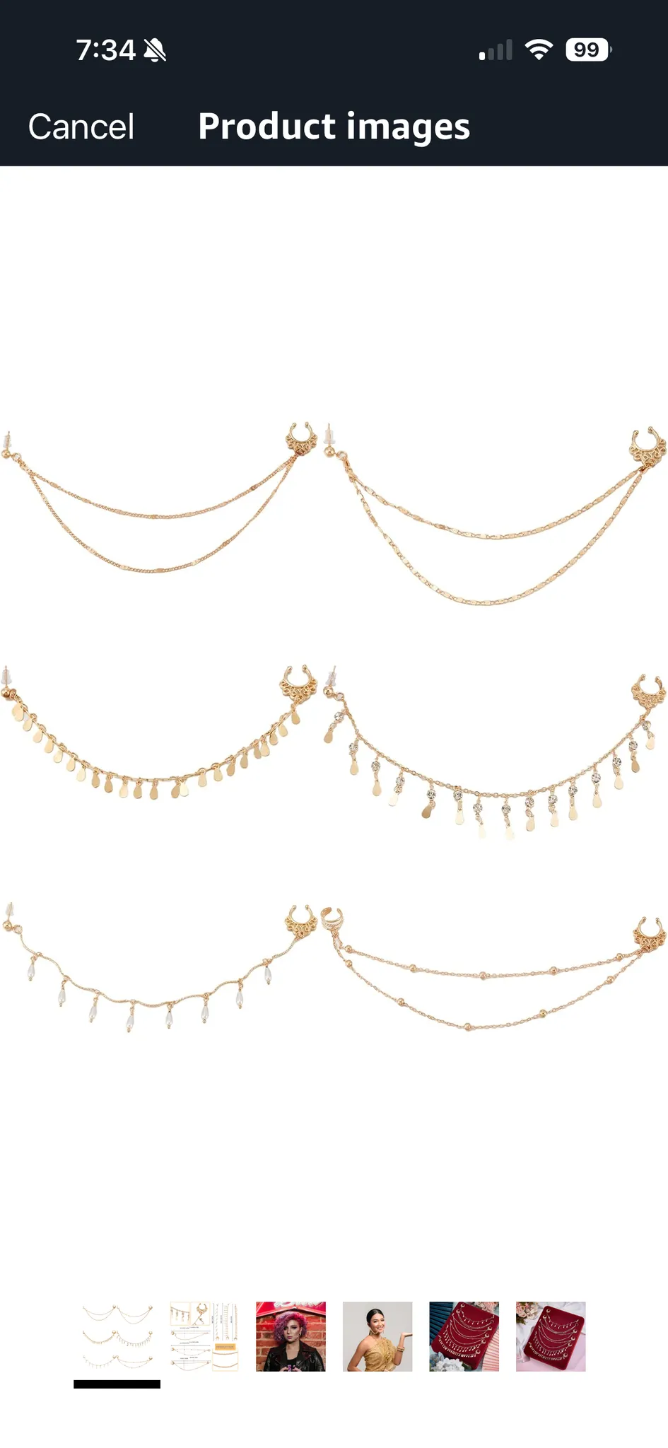 Nose ring chains photo 1