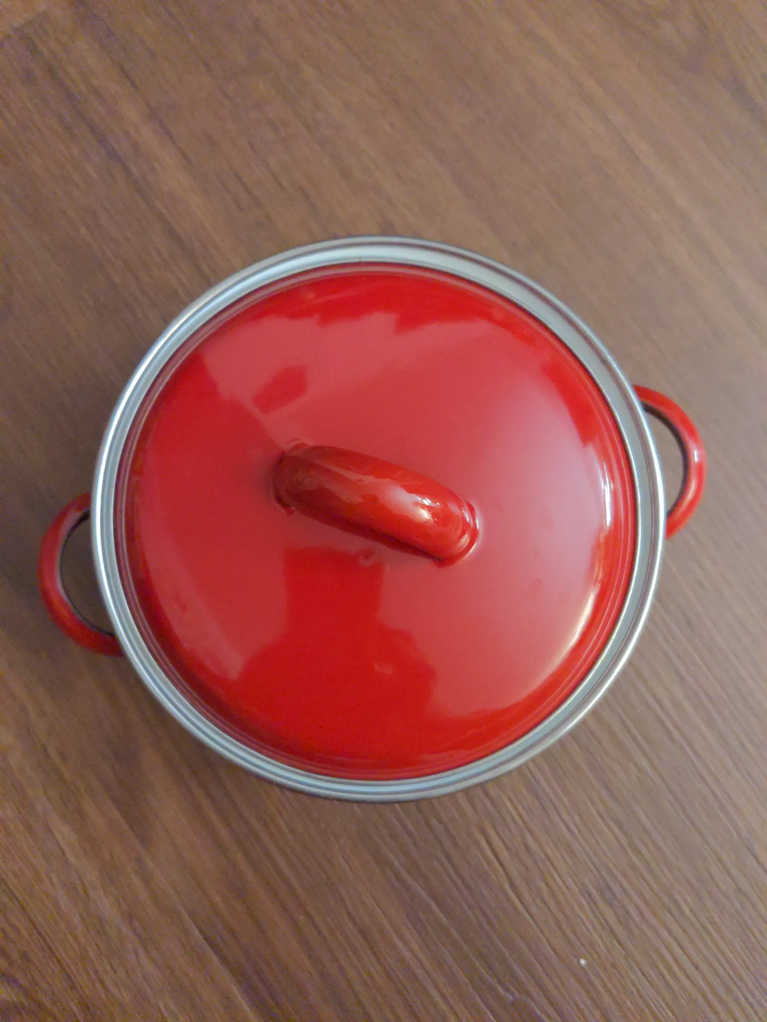 Cute Small Metal Pot with Lid photo 1