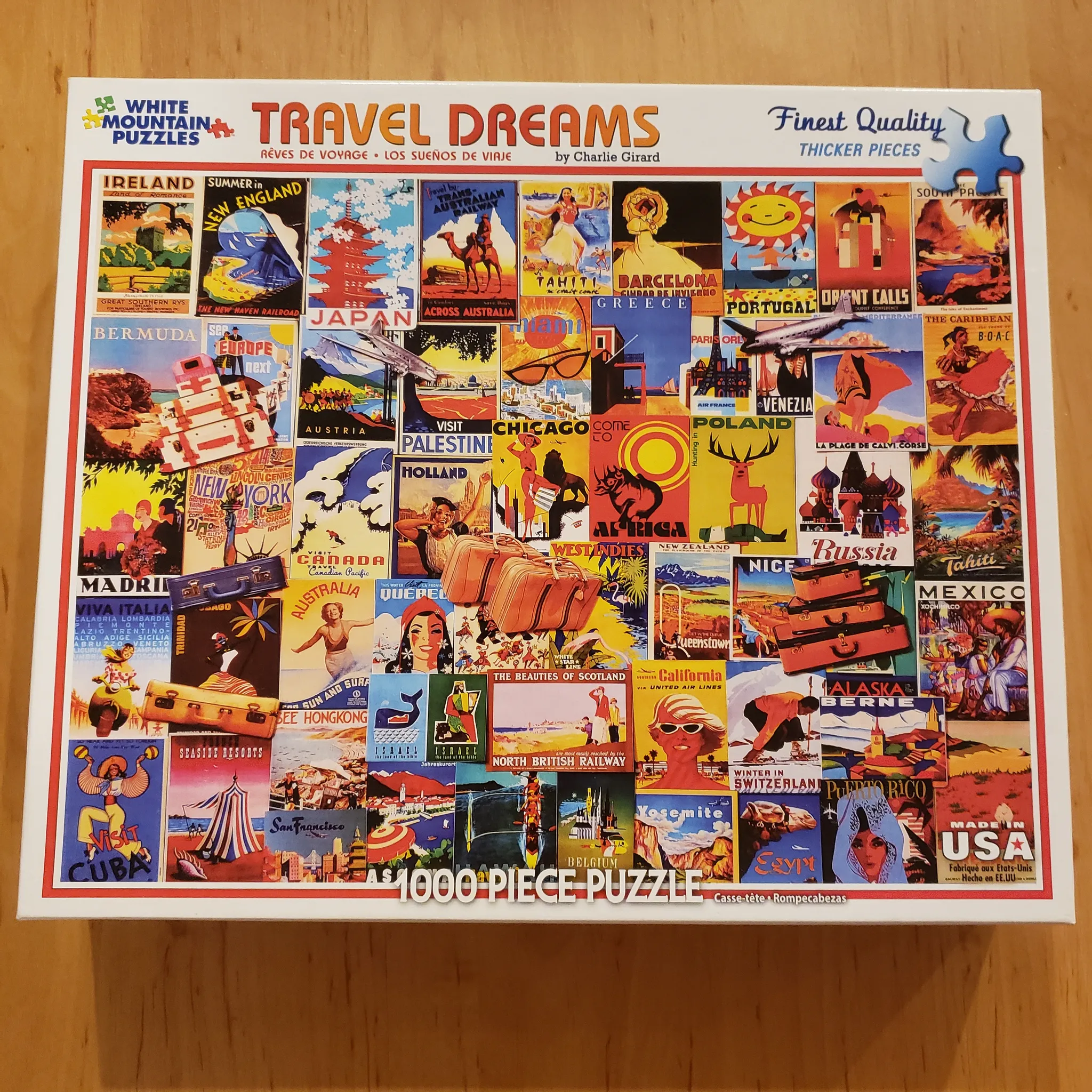 1000 piece Travel Poster Puzzle photo 1