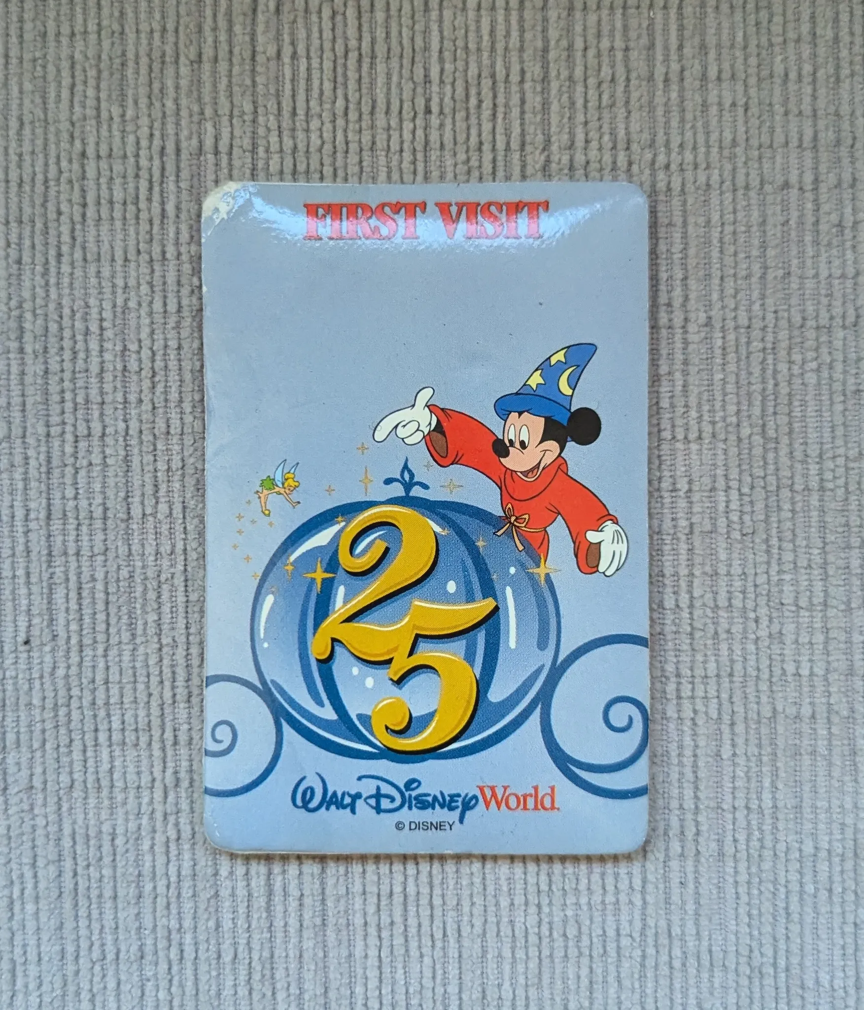 Walt Disney World 25th Anniversary First Visit Collector's Card photo 1