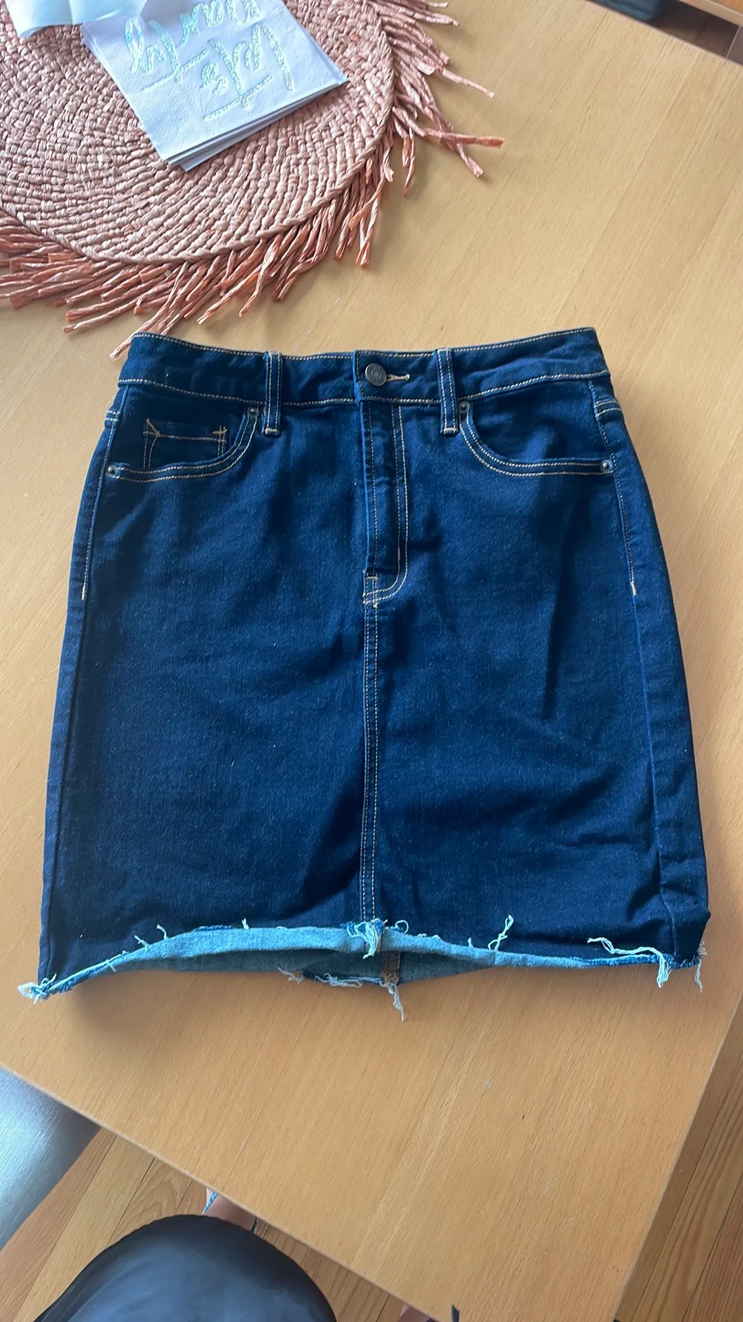 HIDDEN dark denim jean skirt  photo 1
