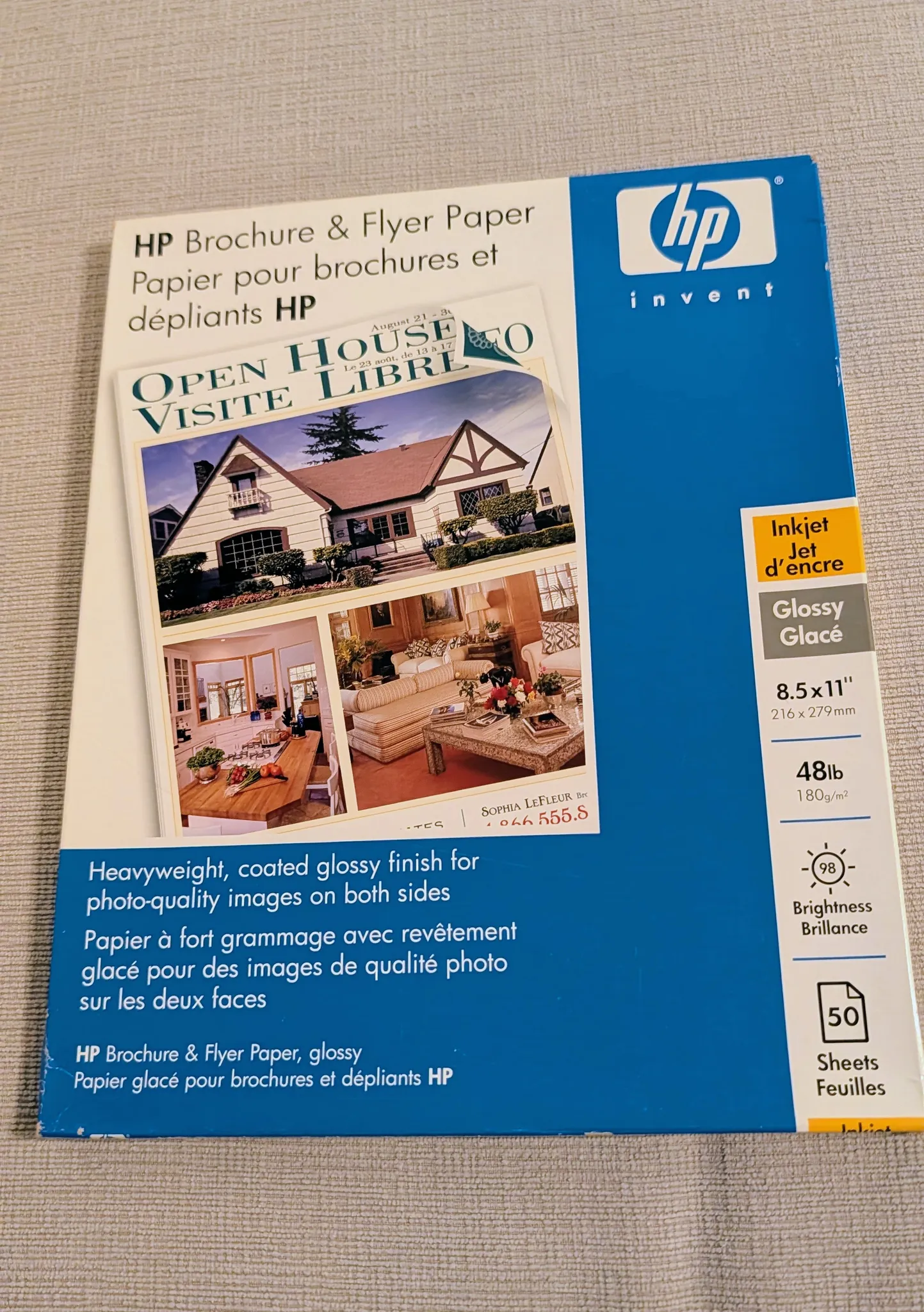 HP Brochure & Flyer Paper, Glossy - about 95% full  HP Brochure  photo 1