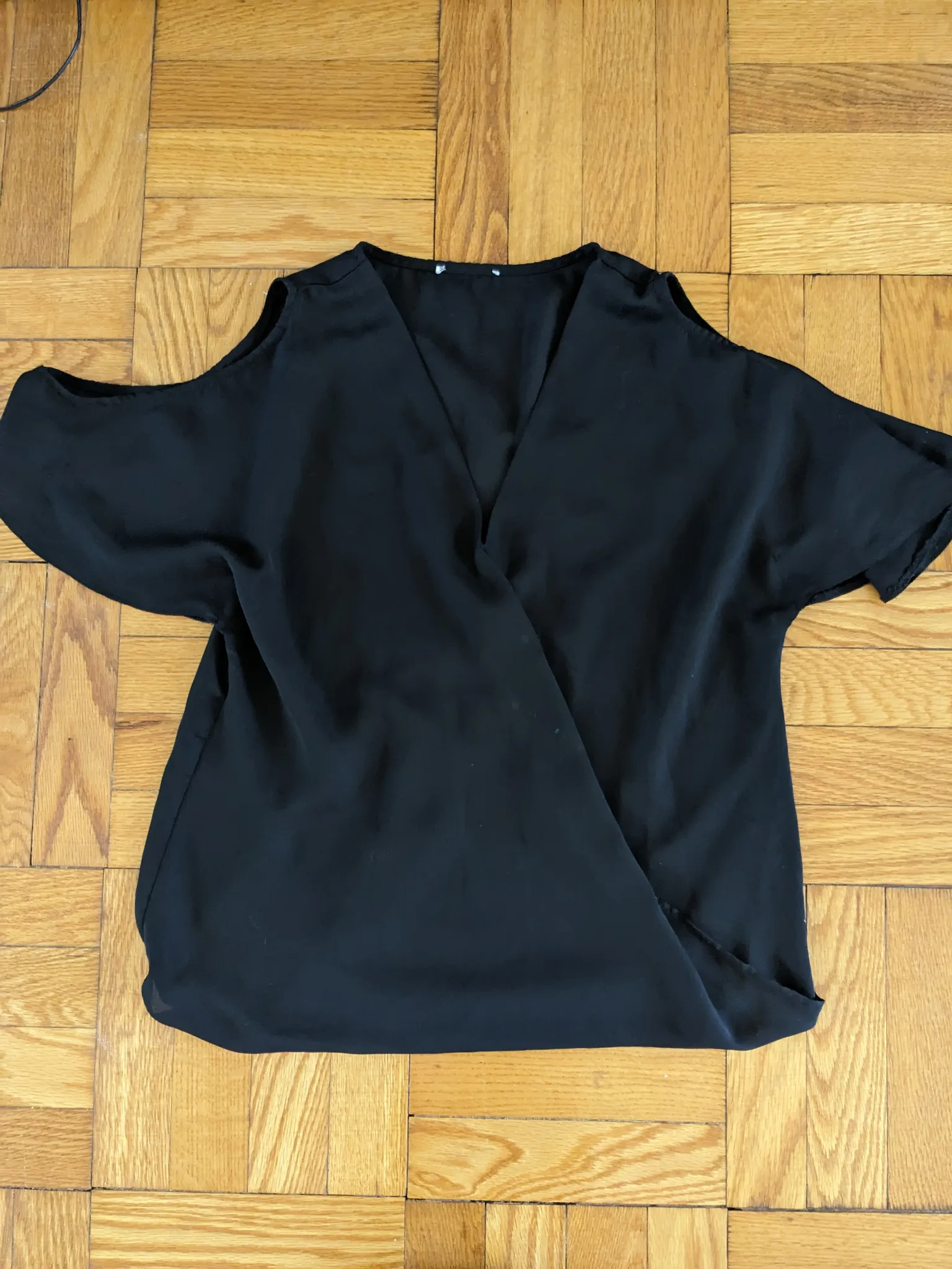 Cold shoulder blouse photo 1