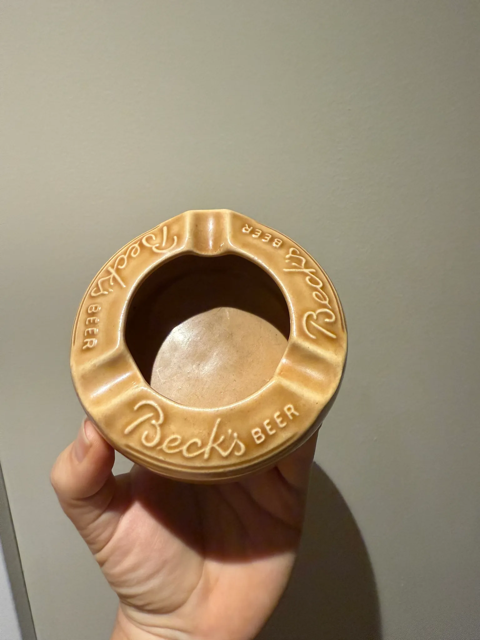 Vintage Becks Beer ashtray  photo 1