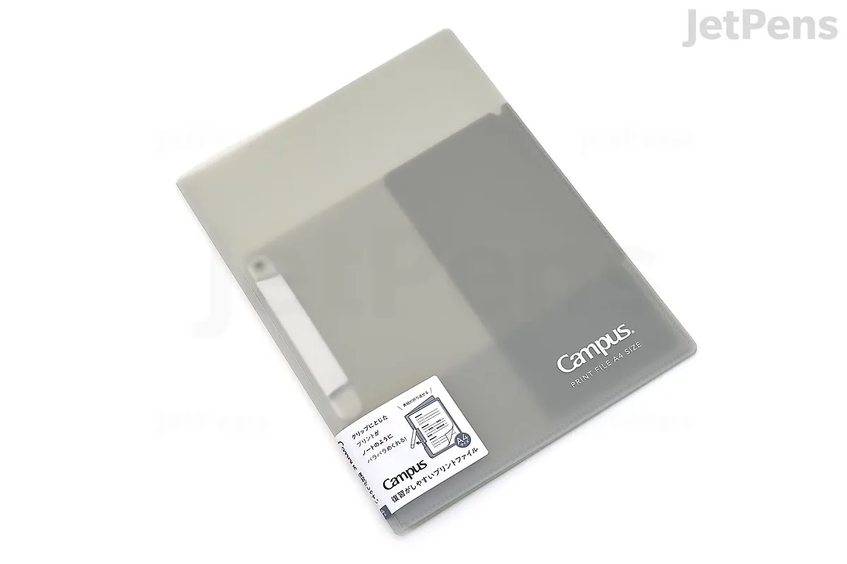 Kokuyo Campus Clip Folder - A4 - Gray photo 1