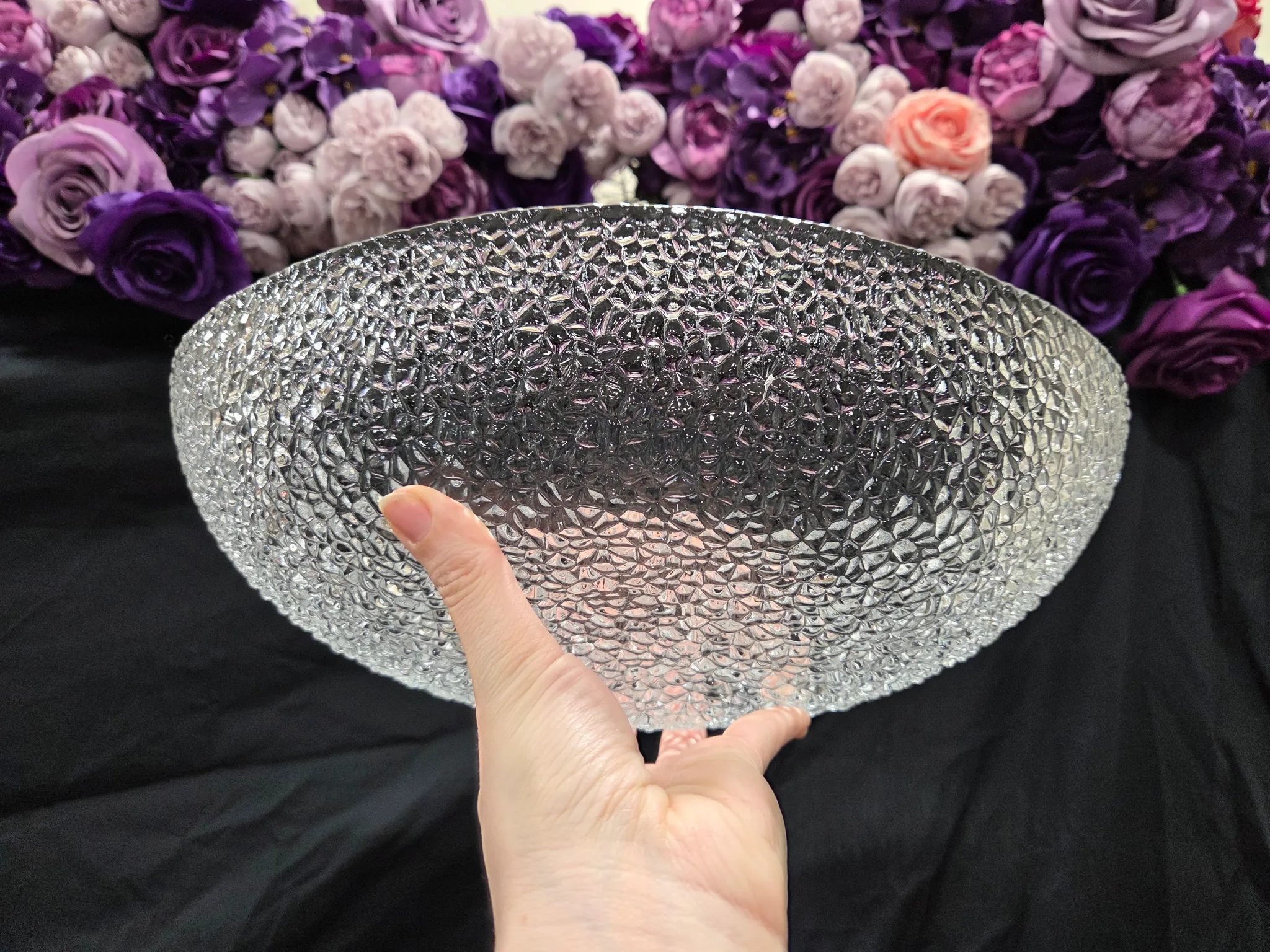 Oblong crystal bowl photo 1