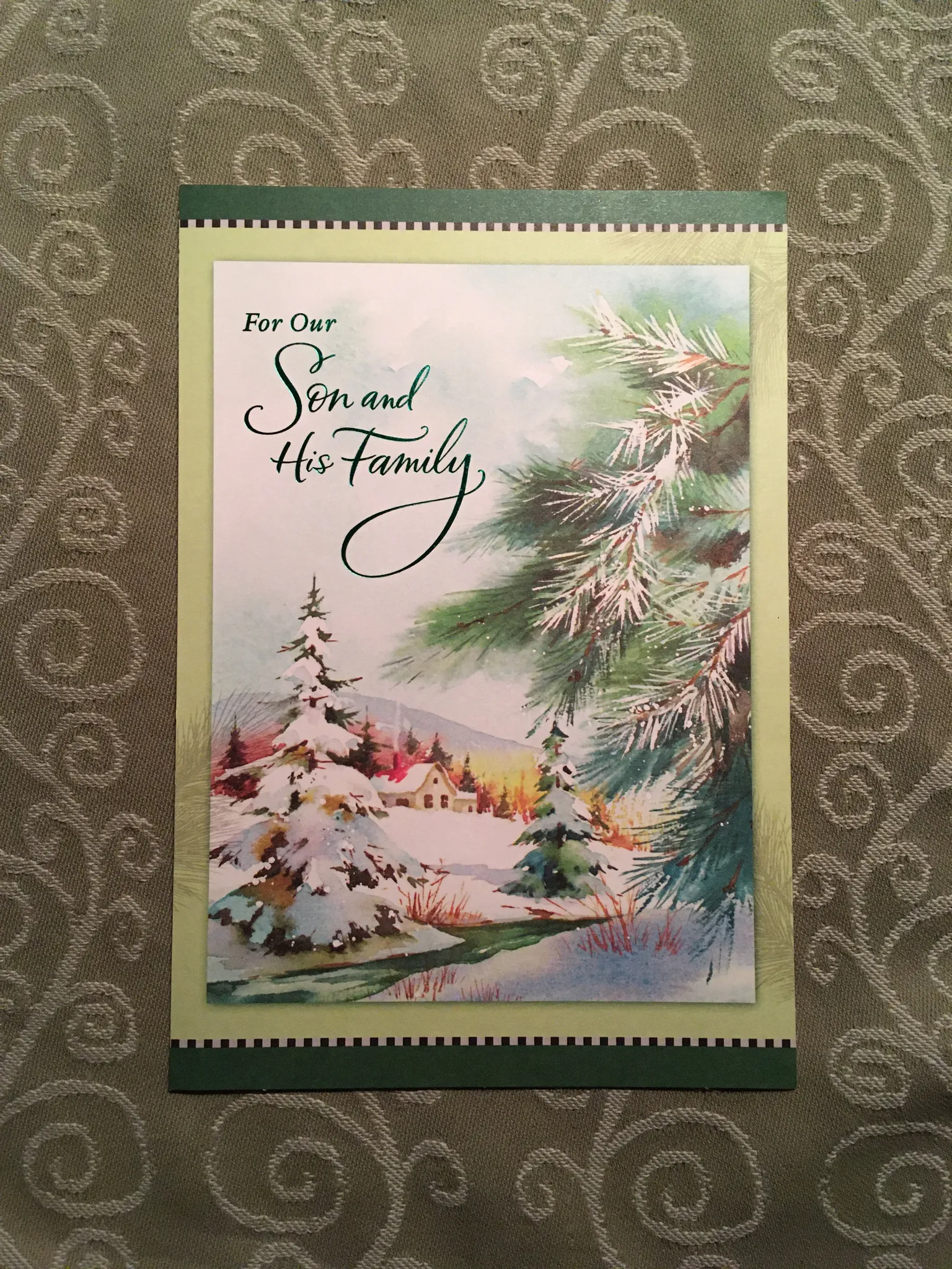 Christmas Card for a “Son and His Family” photo 1
