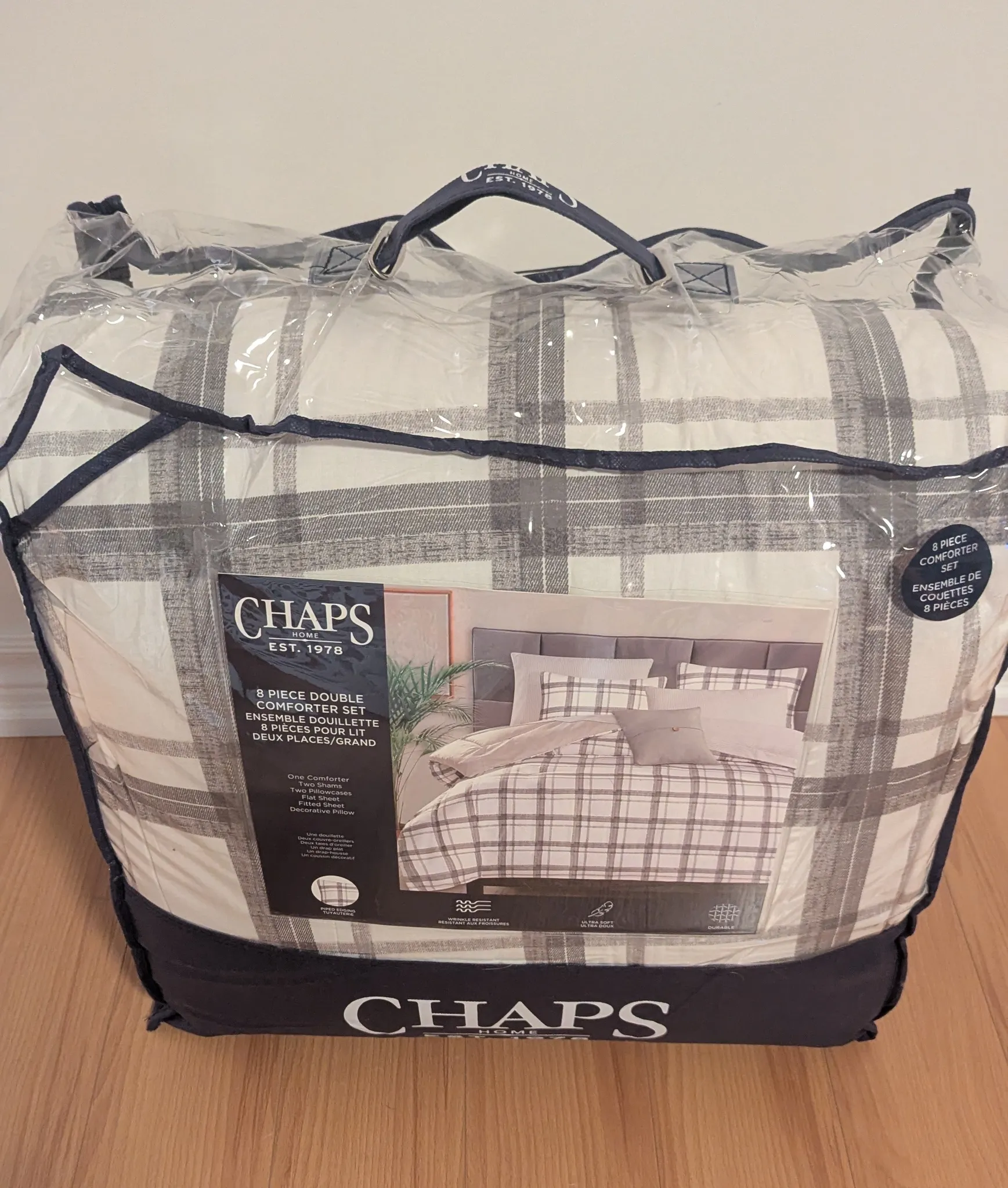 Brand New Chaps Home 8-Piece Double Comforter Set photo 1