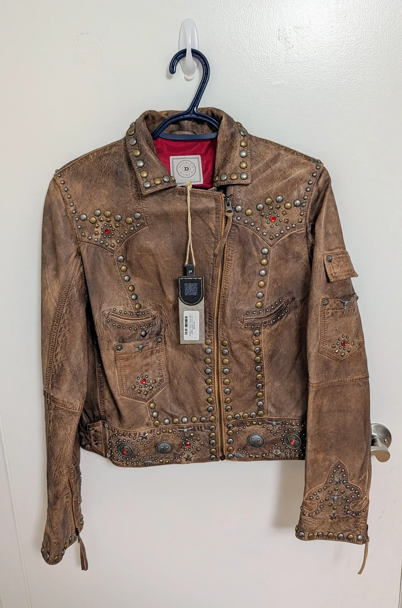 Brand New with Tags Leather Jacket - Women's Size Large photo 1