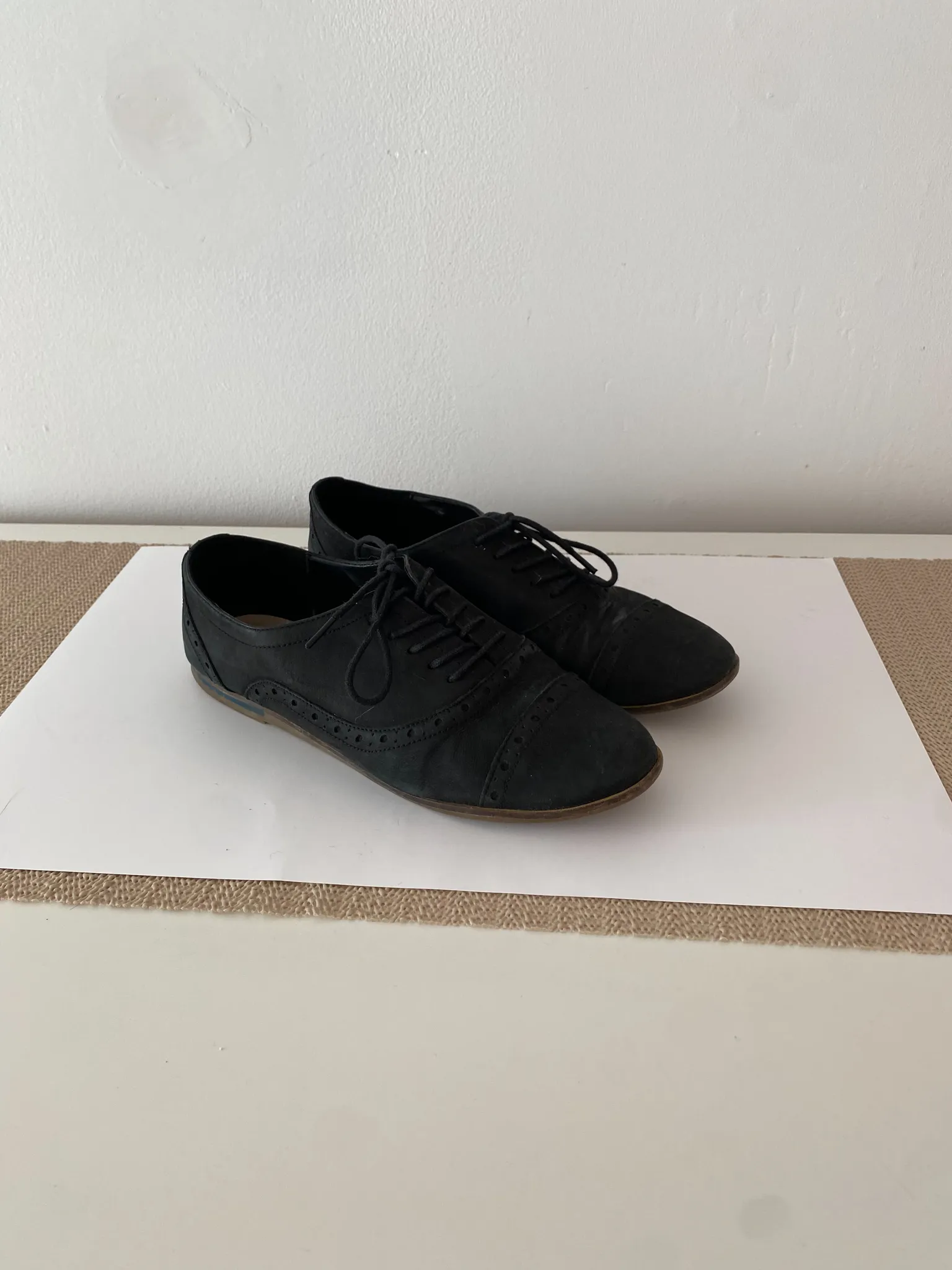 Black Oxfords shoes photo 1