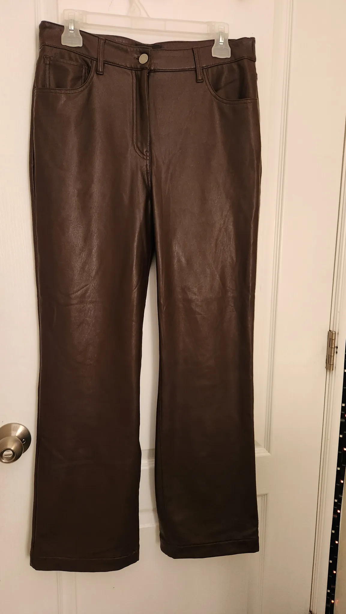 Faux leather Brown Pants photo 1