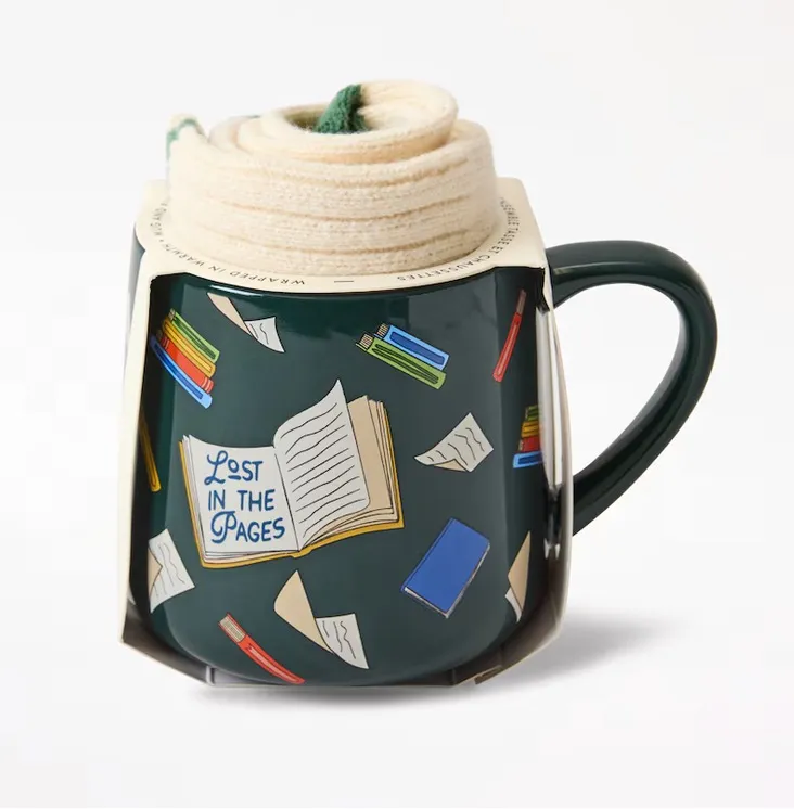 BNIP Indigo mug and sock set photo 1