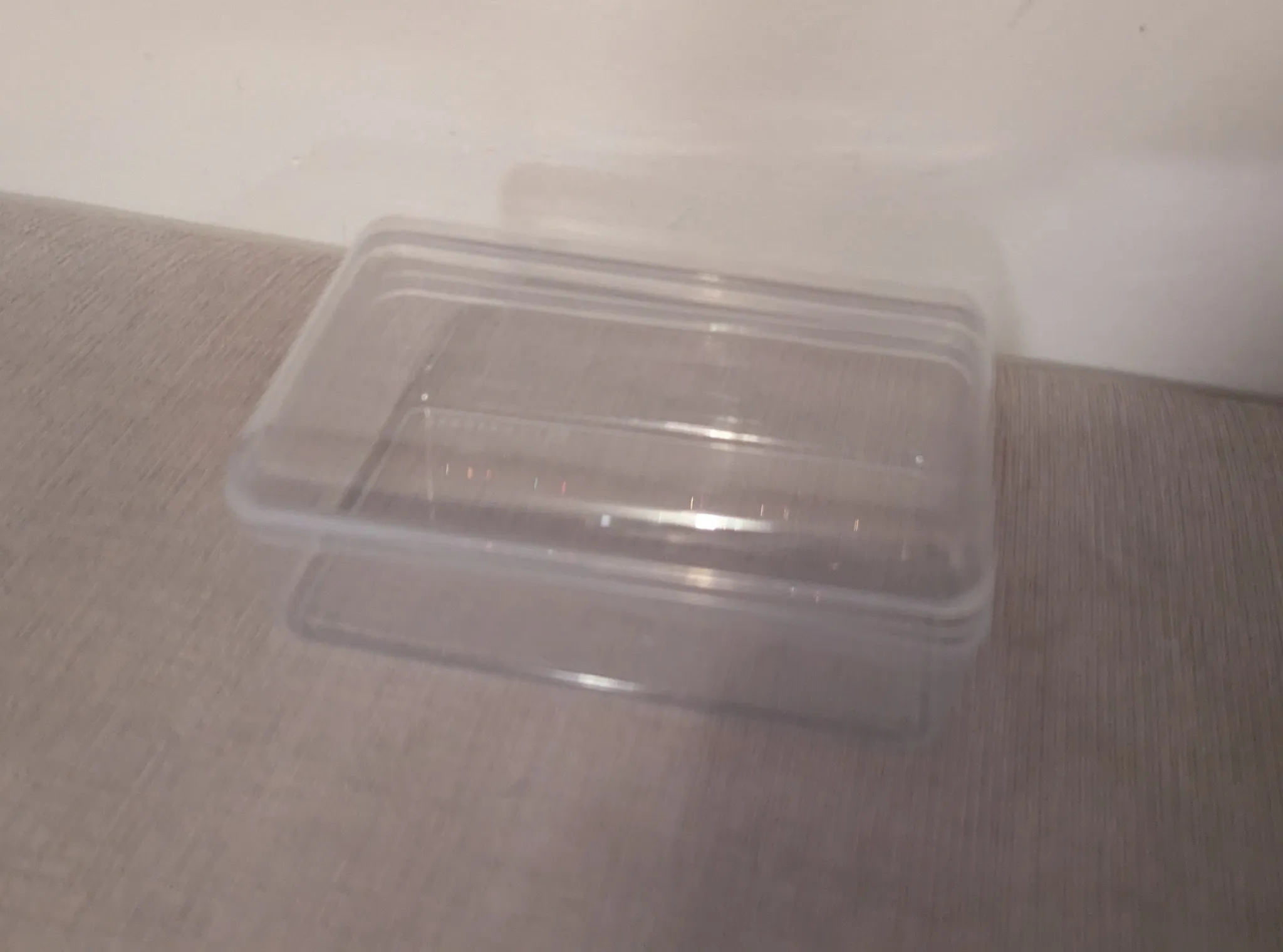 Clear Plastic Storage Container with Lid photo 1