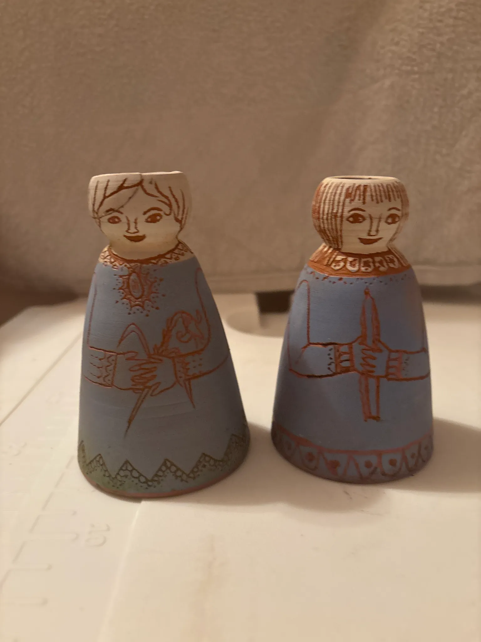 Matching ceramic angels photo 1
