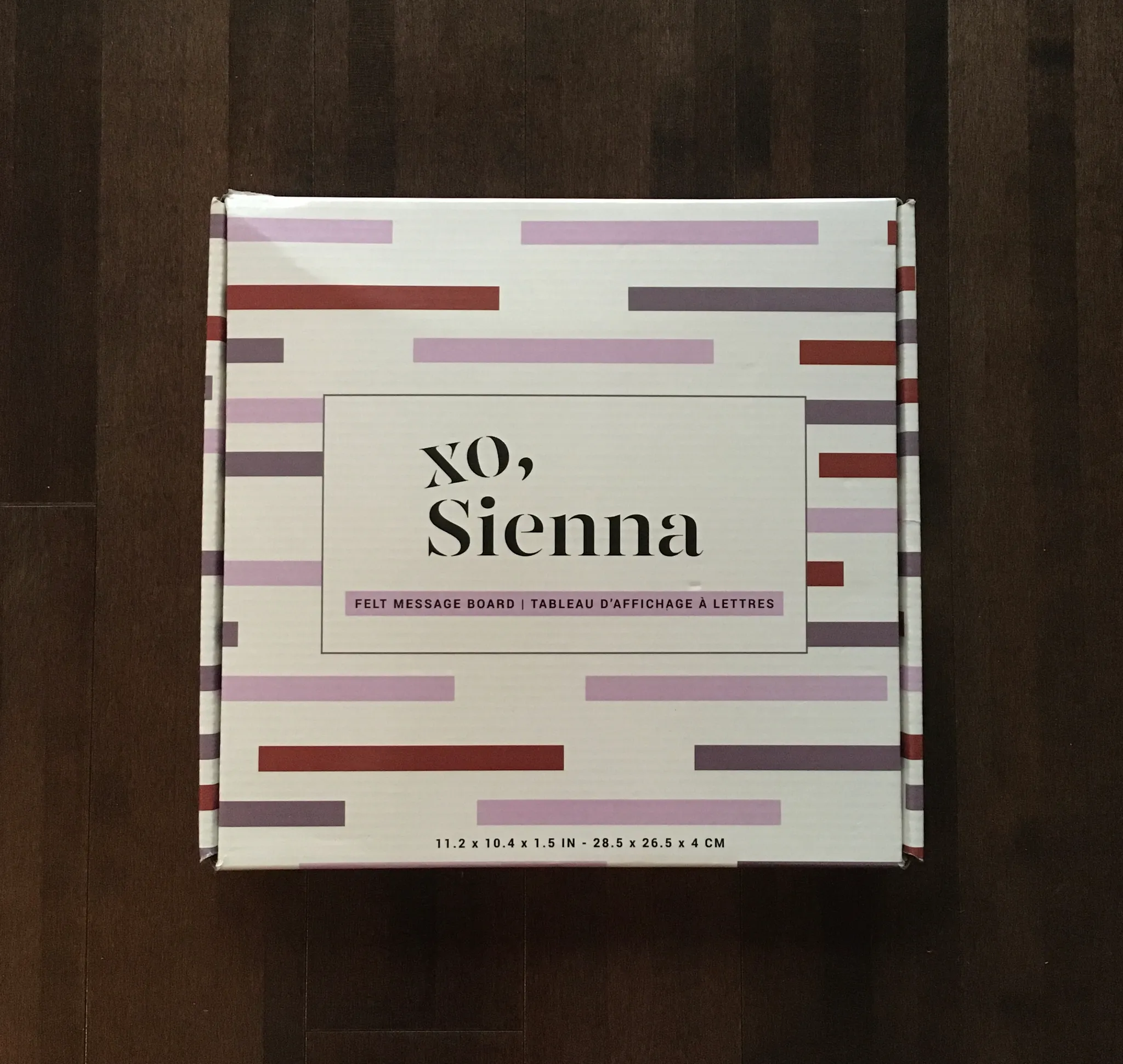 xo, Sienna • Black Felt Letter Board photo 1