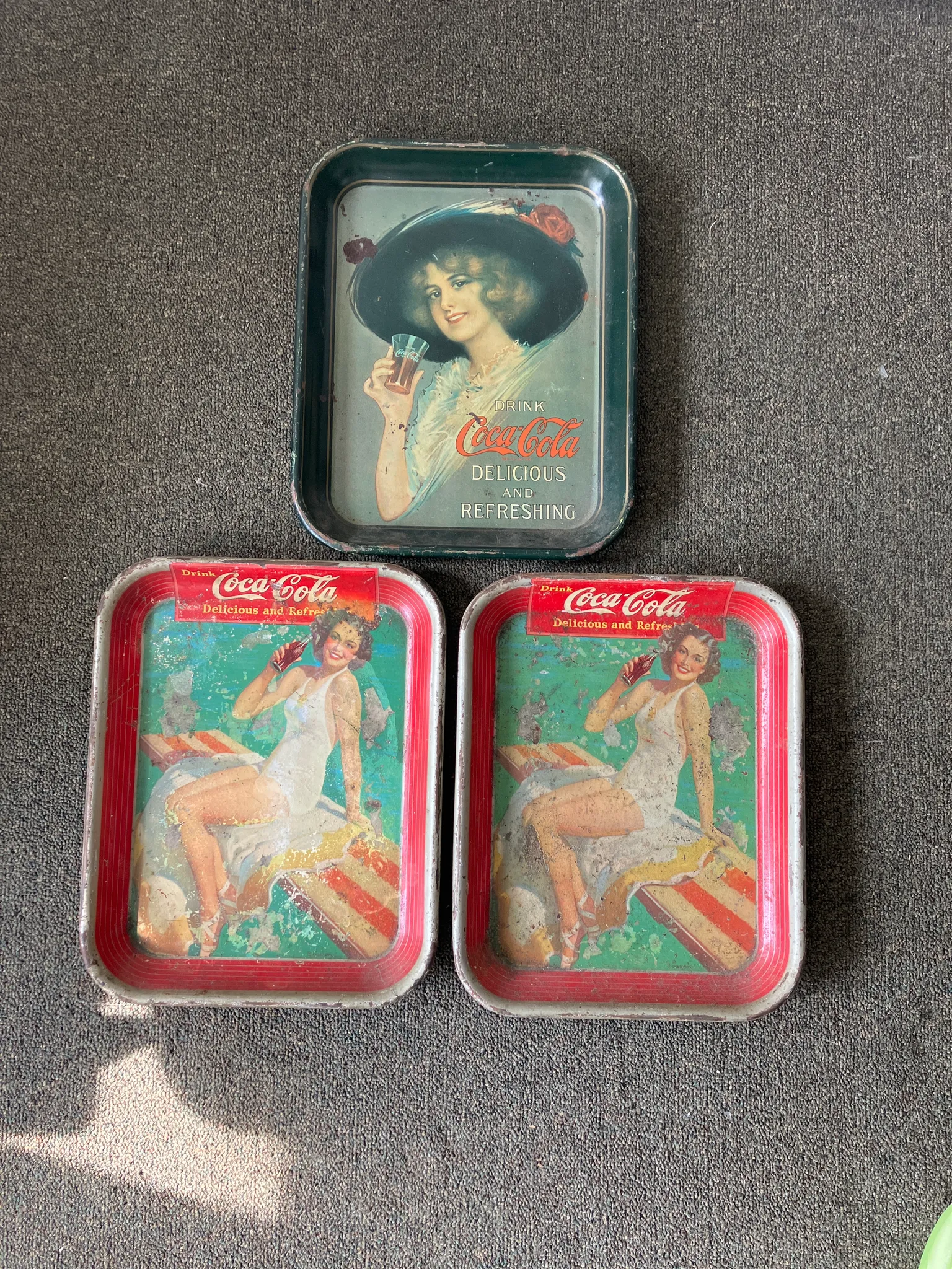 Vintage Coca Cola Trays photo 1