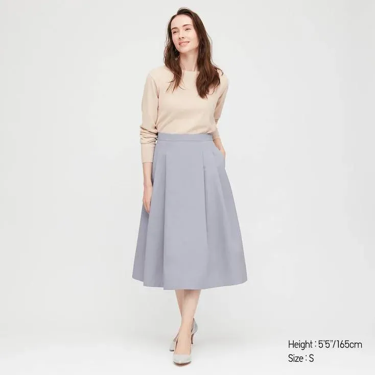 BNWT Uniqlo Dry Stretch High Waisted Flare Skirt photo 1