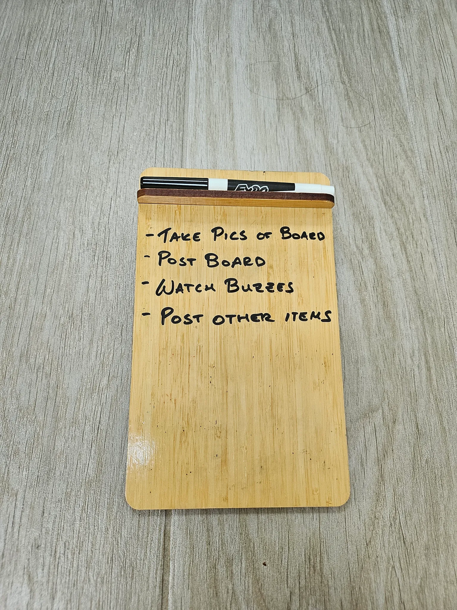 (Traded) Bamboo Whiteboard Pad photo 1