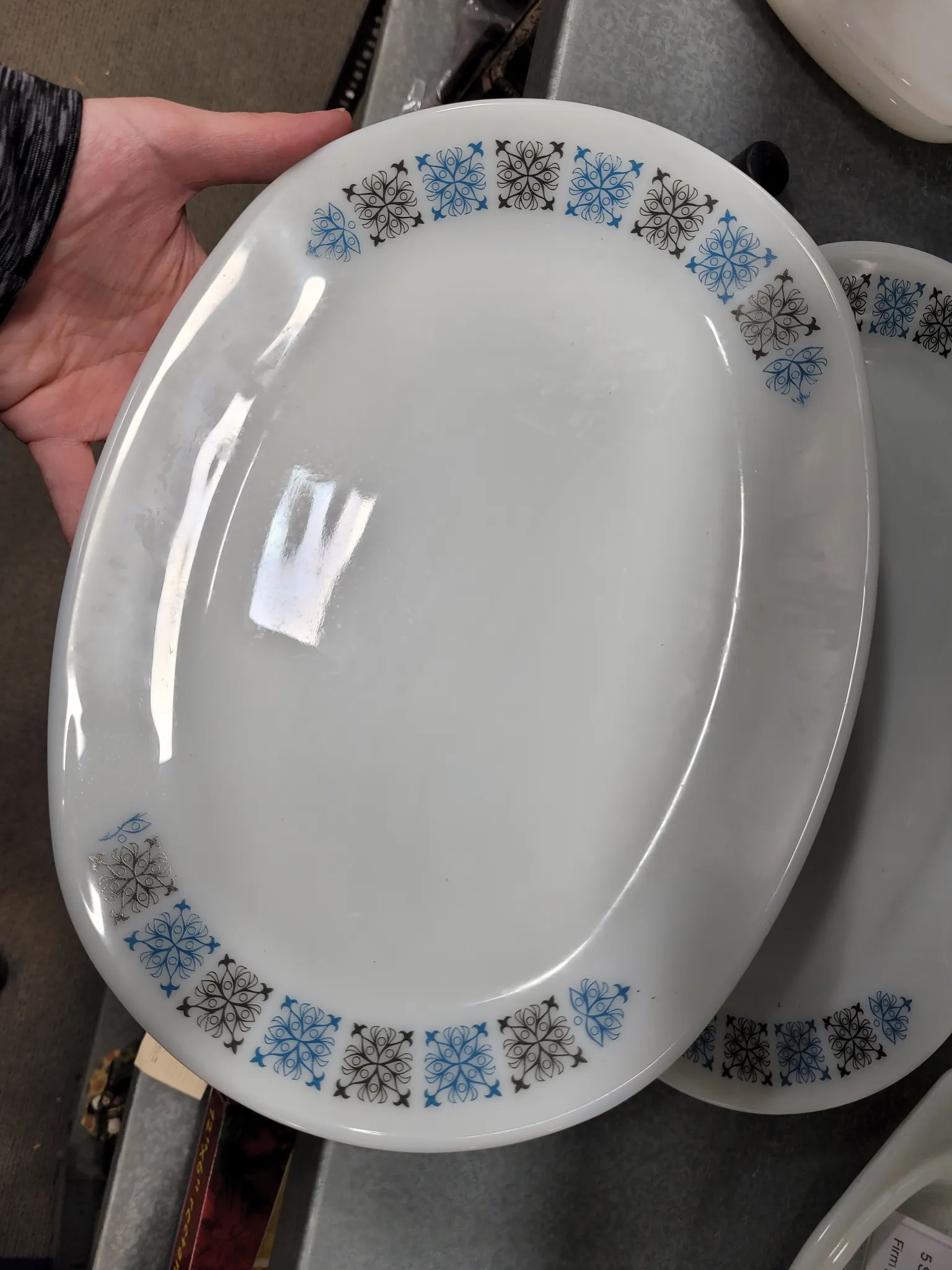 JAJ made in England pyrex platters photo 1