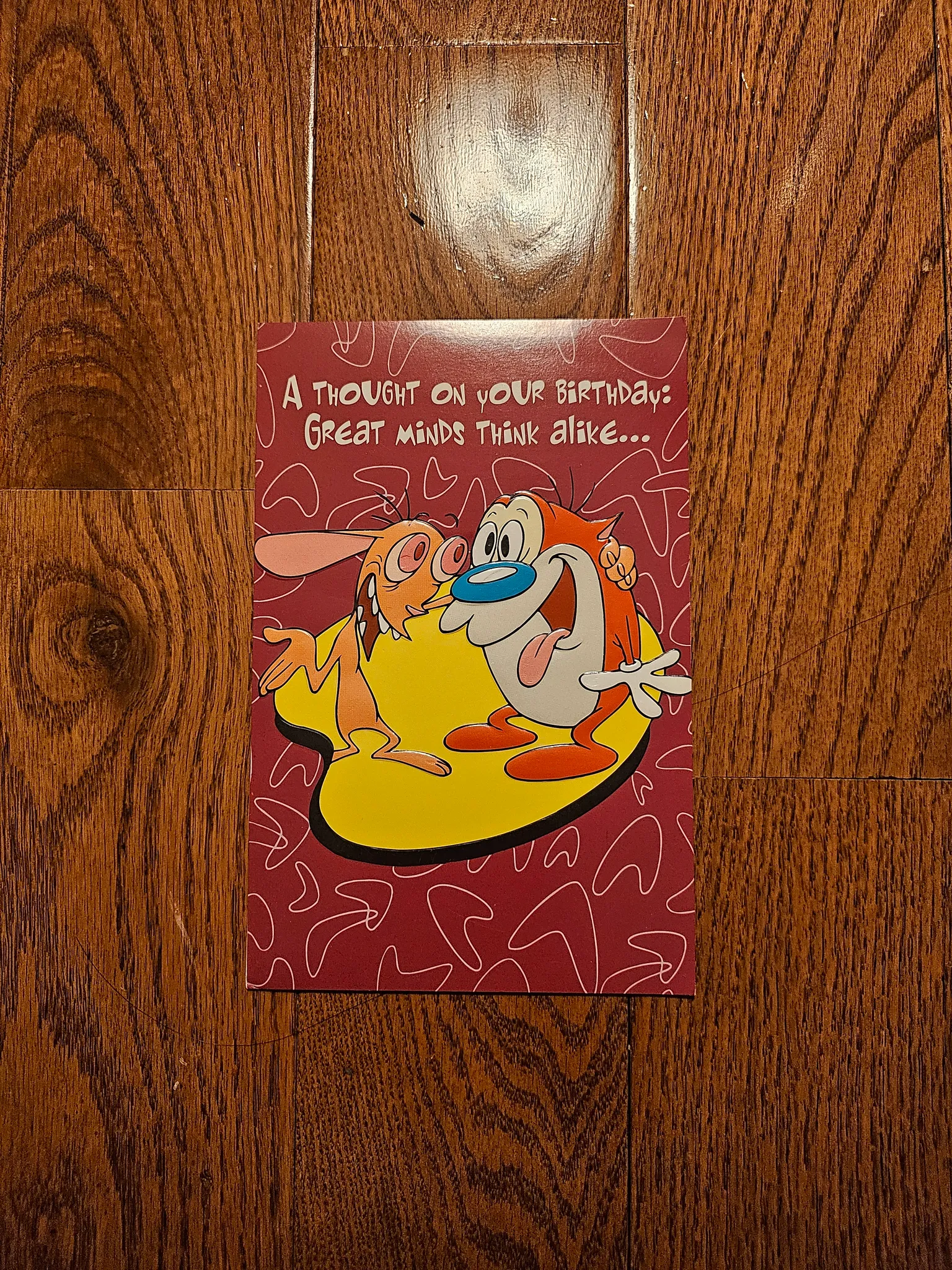 (Traded) Ren and Stimpy birthday card photo 1