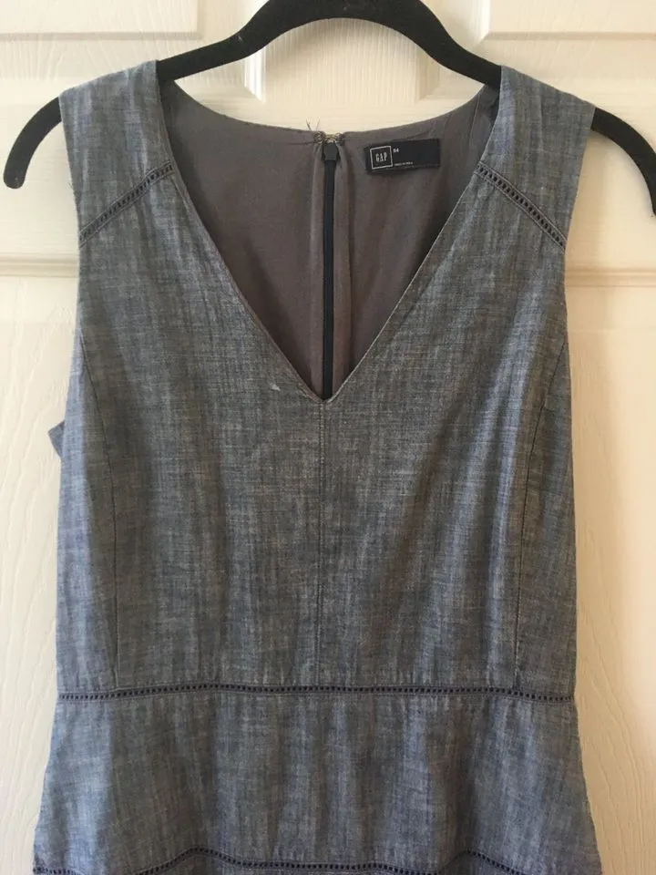 GAP blue linen dress (S/M) photo 1