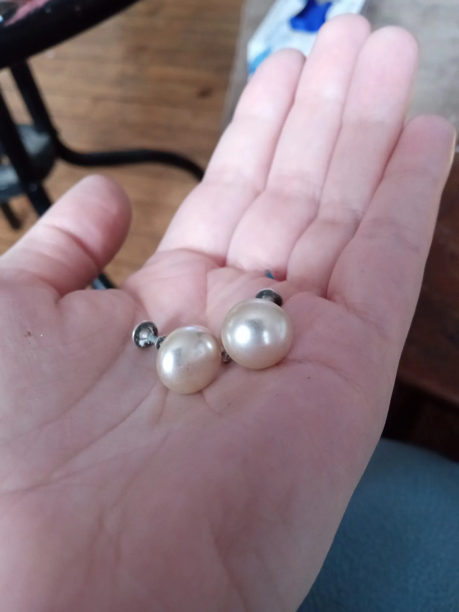 vintage silver screw on earrings photo 1