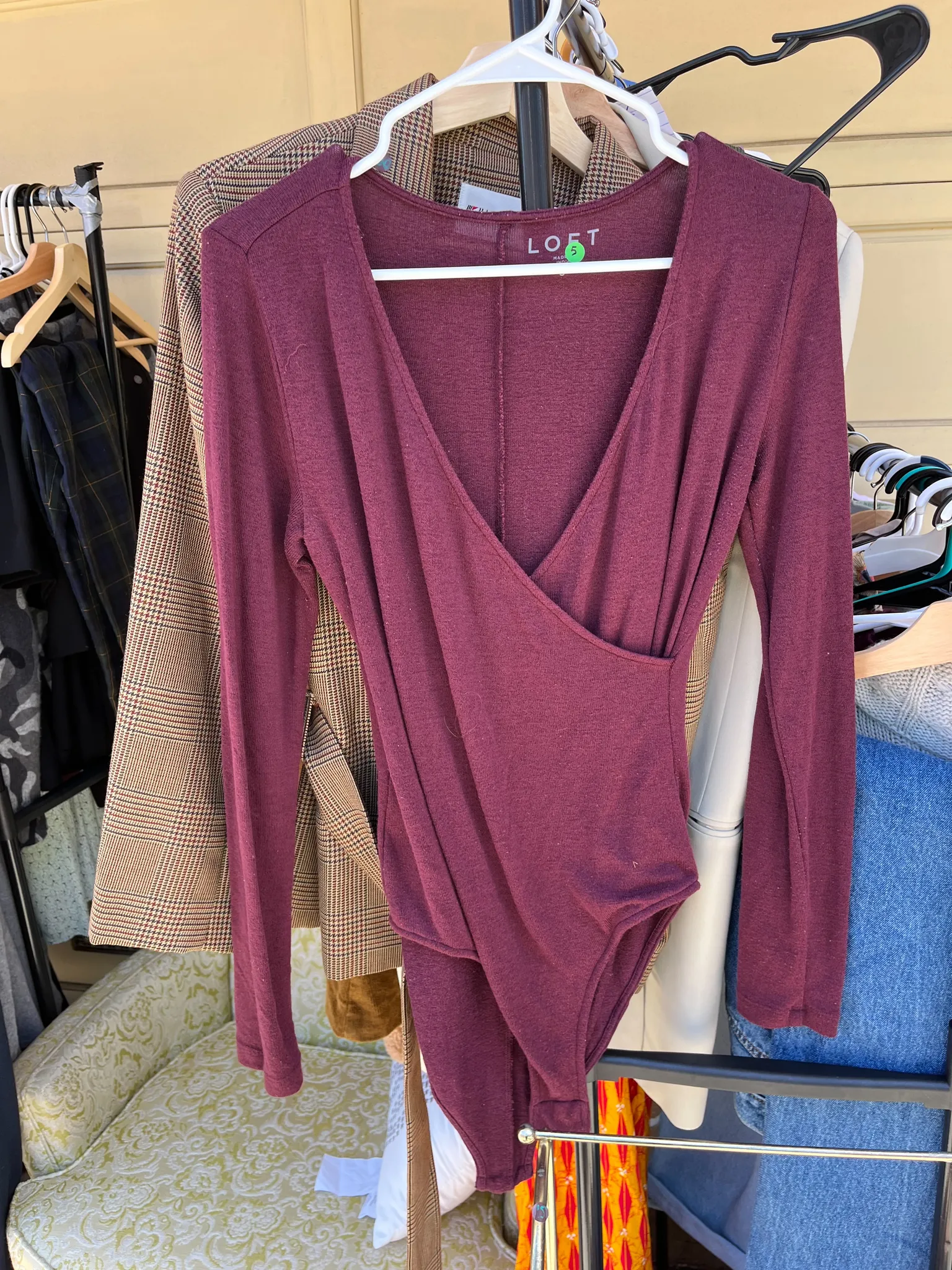 Maroon body suit photo 1