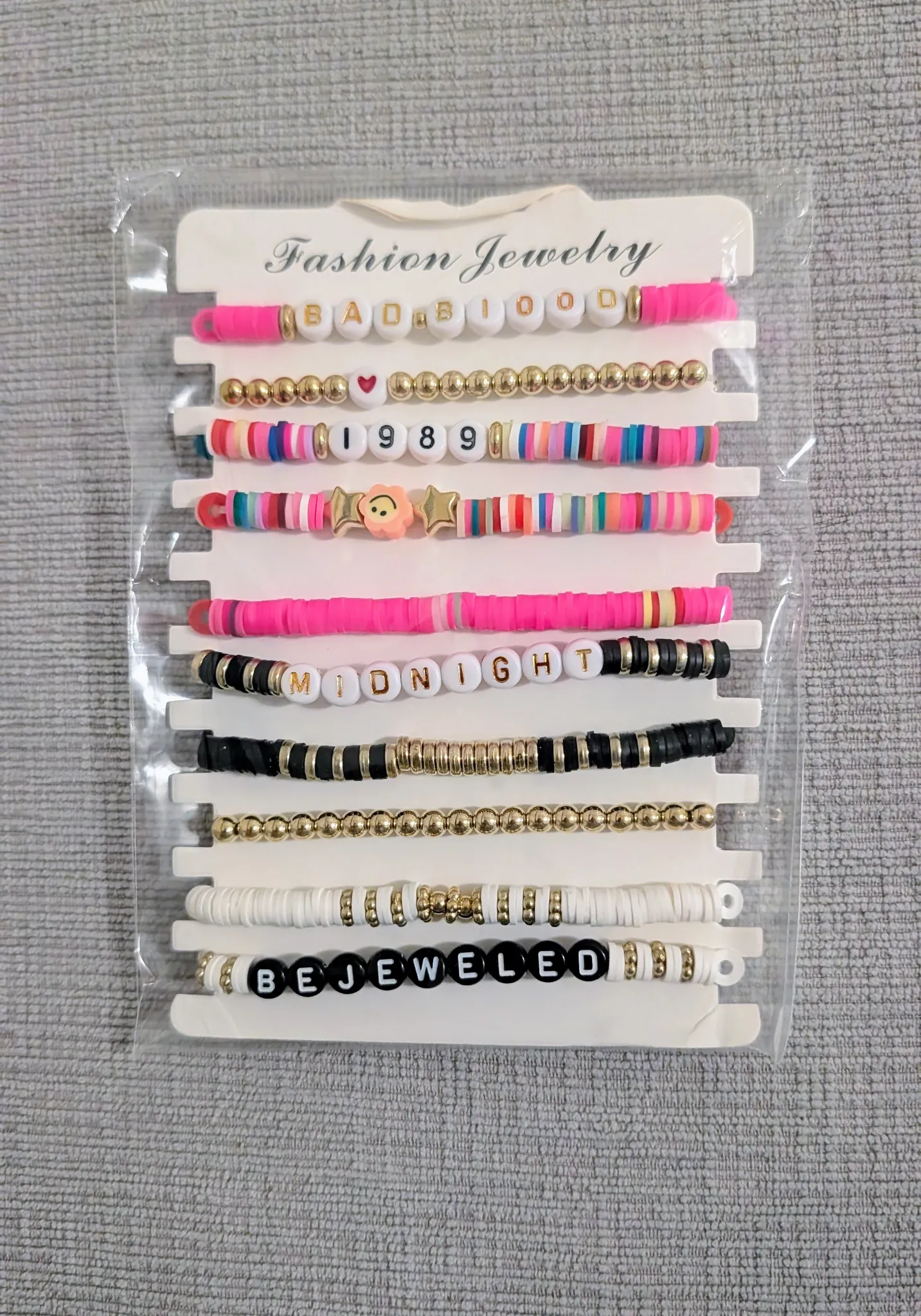 Brand New Taylor Swift Fashion Jewelry Beaded Bracelets Set photo 1